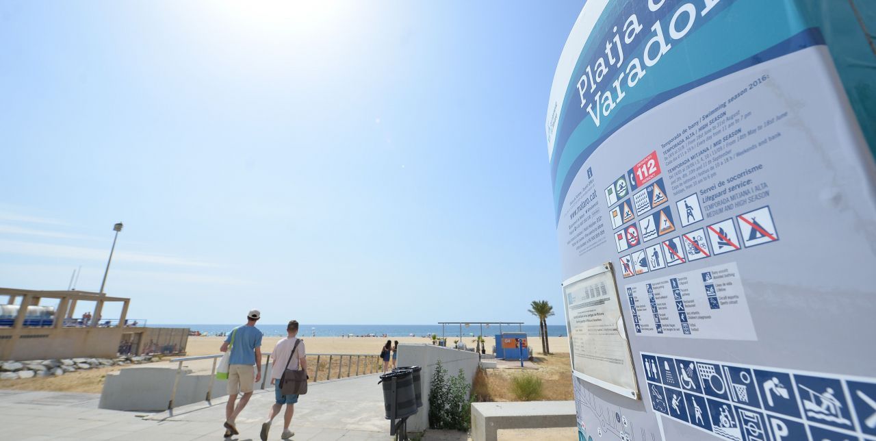 Les platges de Mataró controlaran l'aforament amb intel·ligència artificial. Foto: R. Gallofré