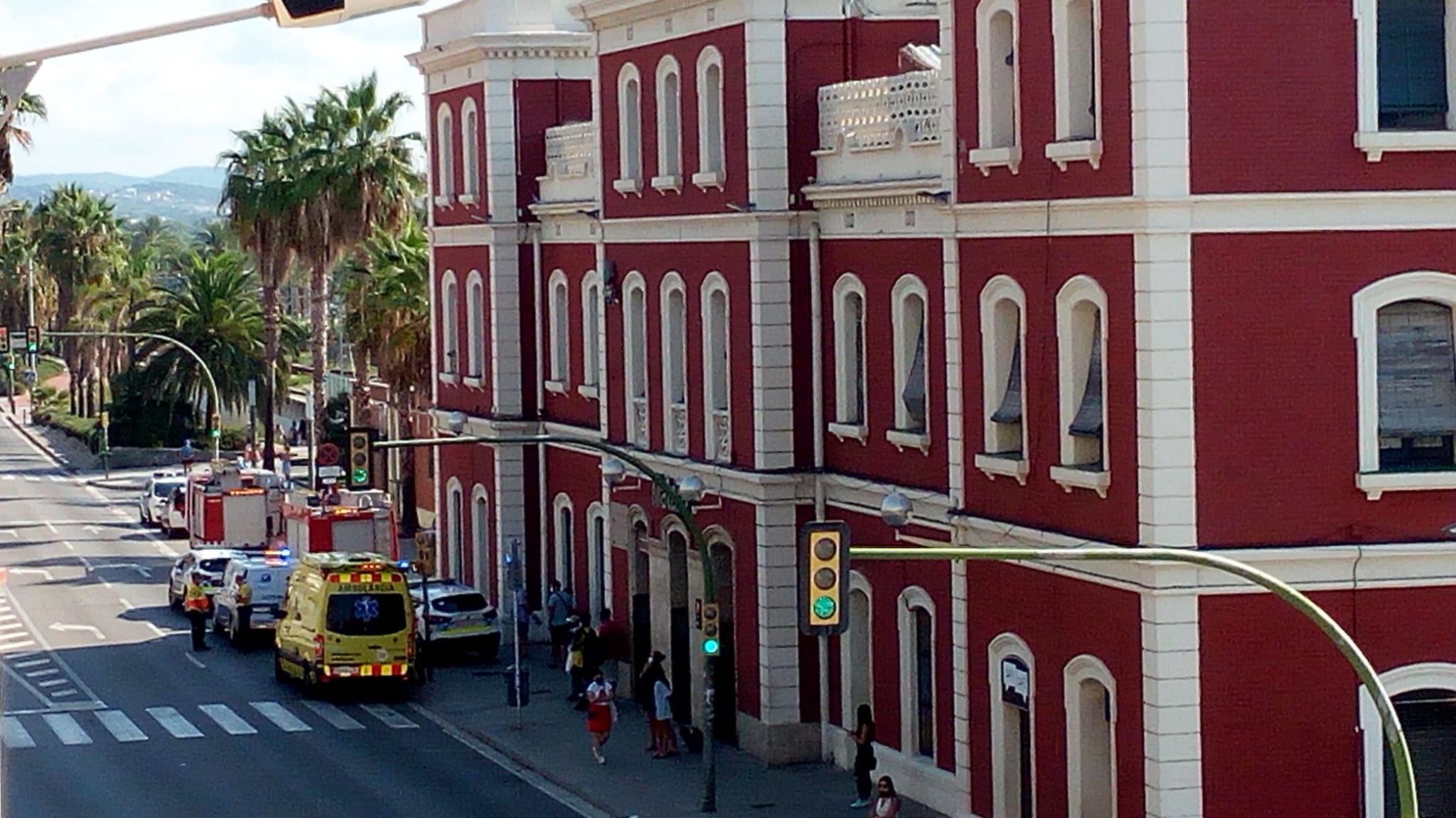 La Estación de Mataró, minutos después del suceso