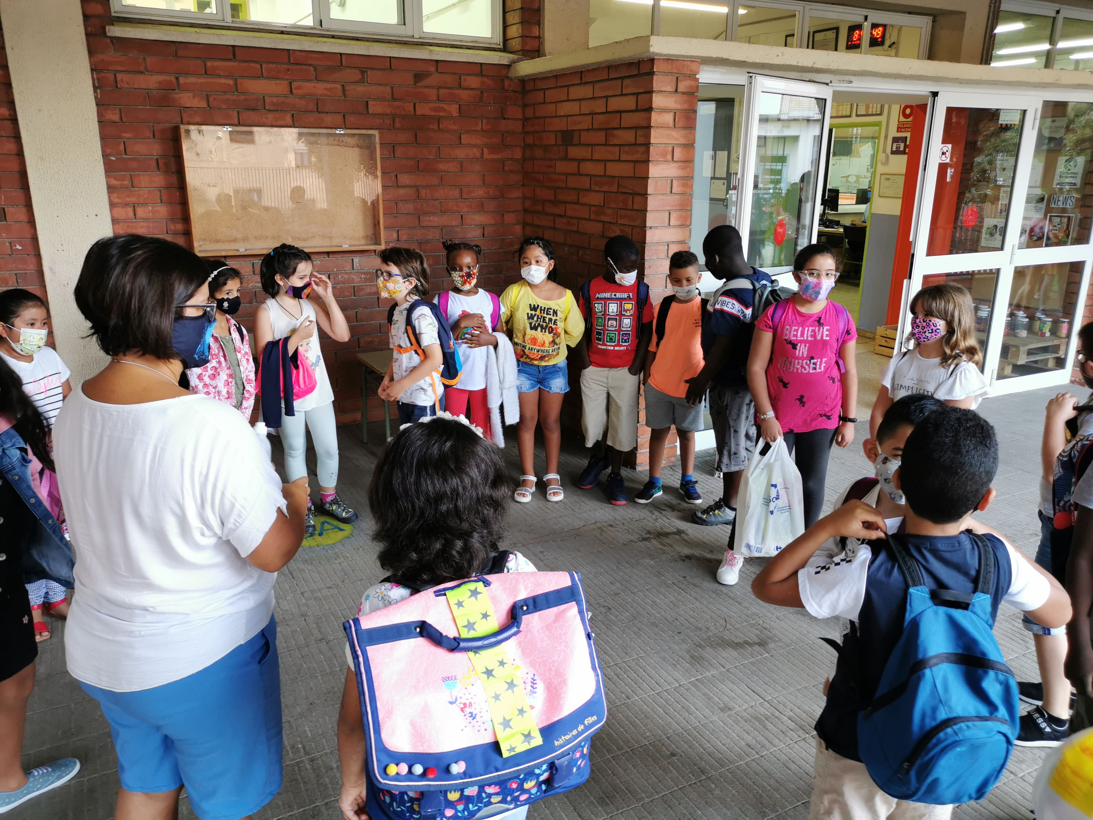 Inici de curs 2020-2021 a l'Escola Germanes Bertomeu de Mataró. Foto: R.Gallofré