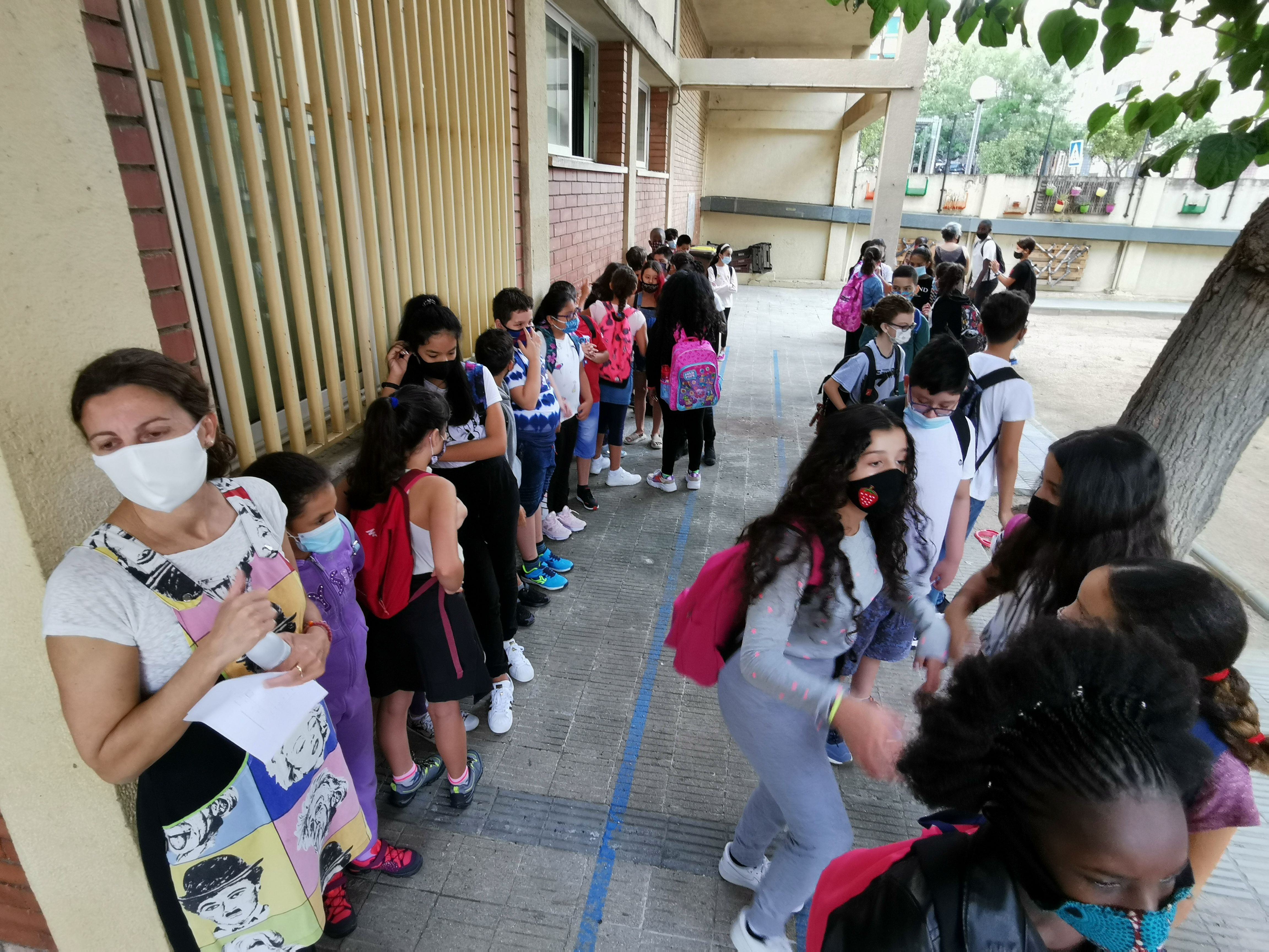 Amb la tornada de les classes desapareixeran les mascaretes. Foto: R.Gallofré