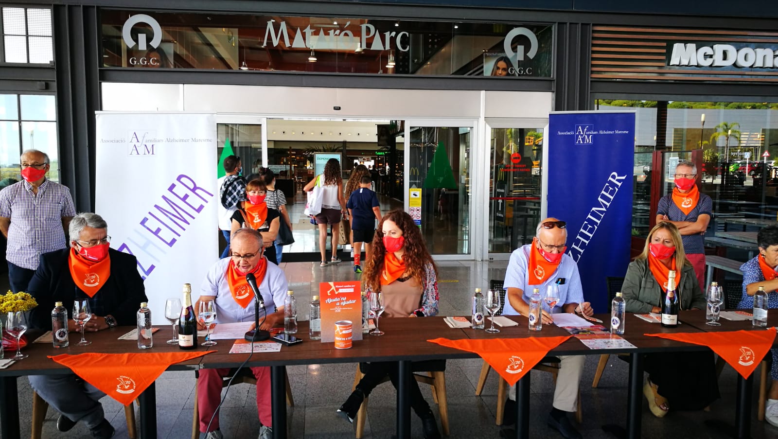 Presentació de la Caminada per l'alzheimer 2020, a Mataró Parc