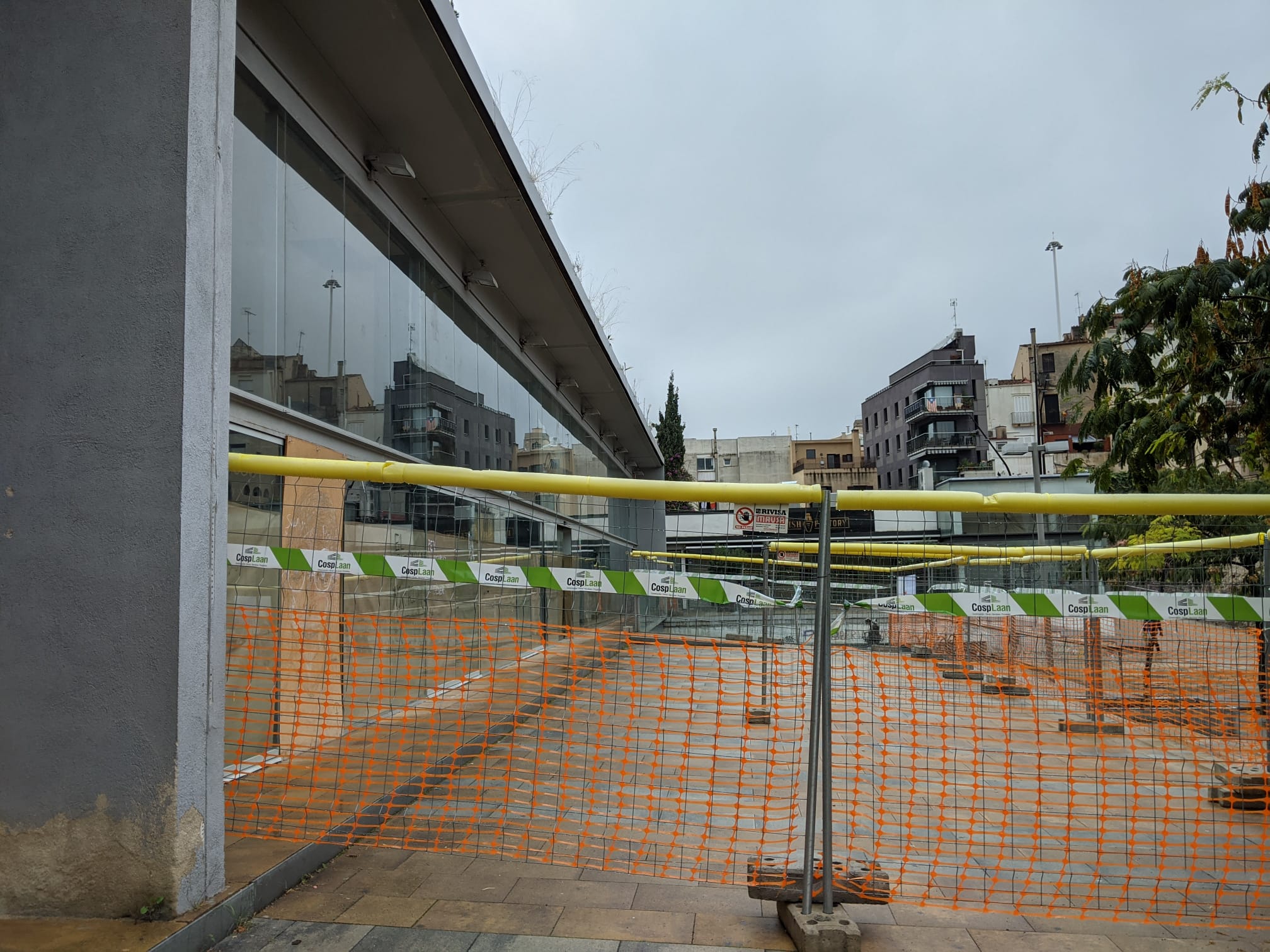 Les obres a la Plaça de la Muralla del futur Espai Mataró. Foto: Berta Mundó