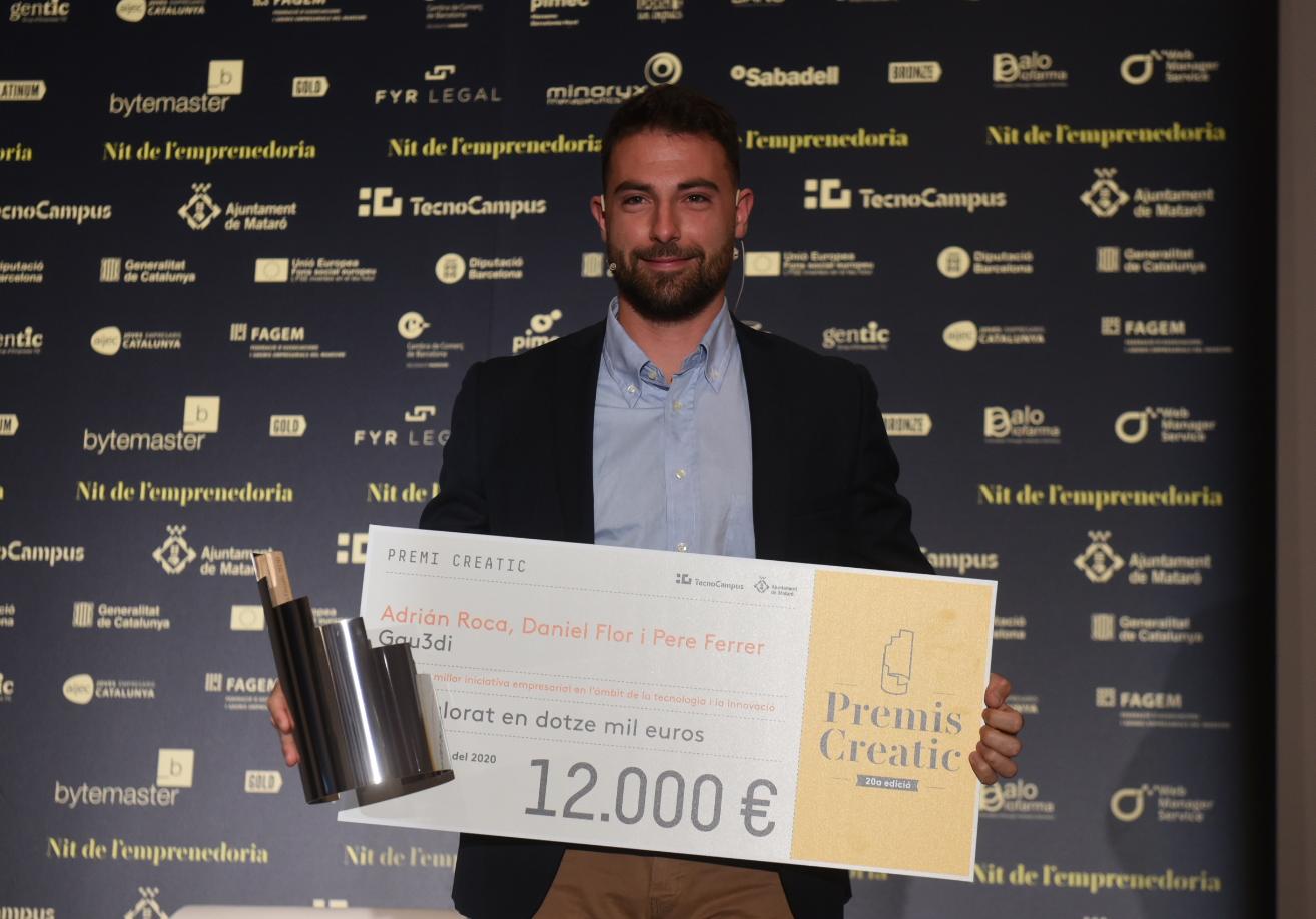 Adrián Roca, de Gau3di, empresa ganadora del premio Creatic 2020