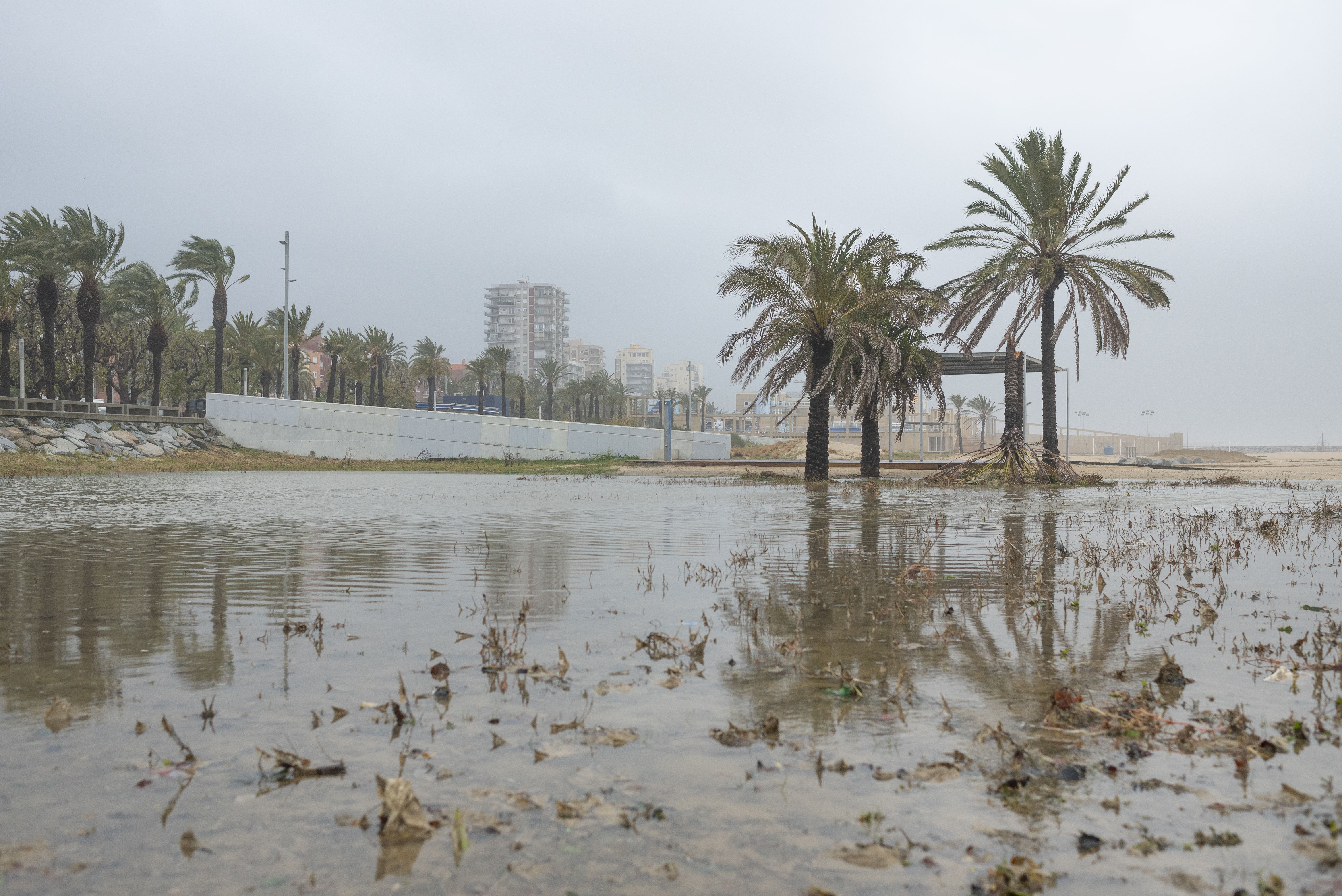 Efectes del temporal Gloria a la costa de Mataró. Foto: R.Gallofré