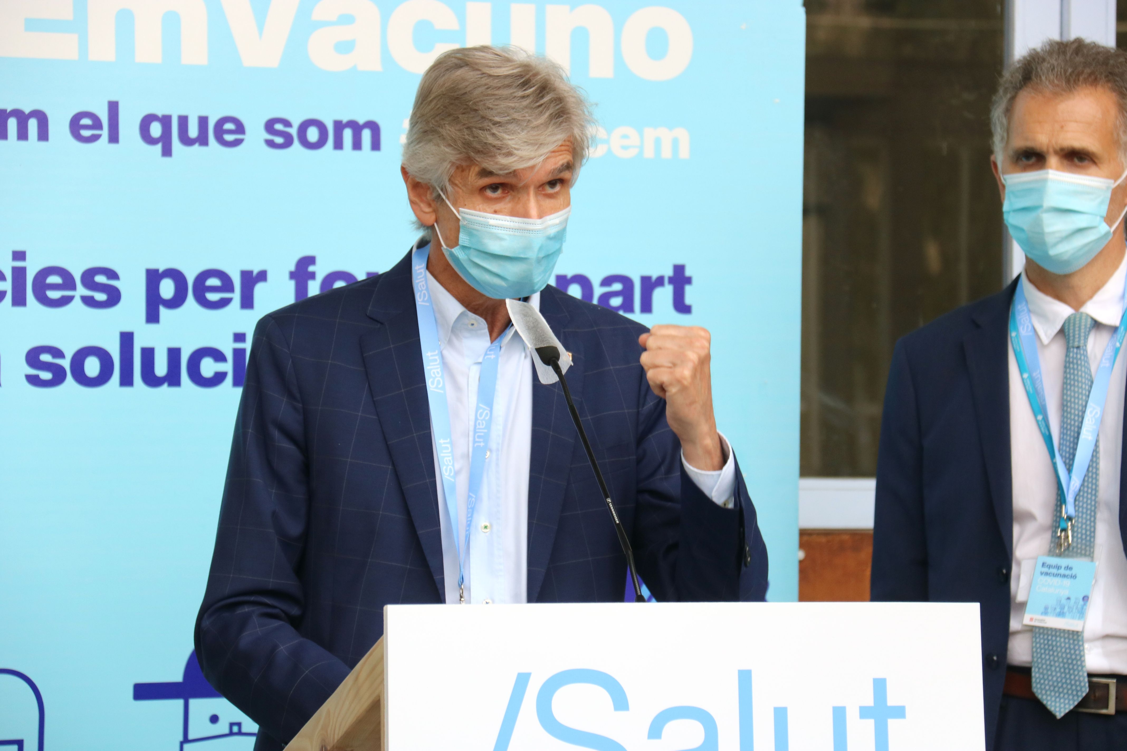 El conseller de Salut, Josep Maria Argimon, no veu necessari fer obligatòria la vacunació