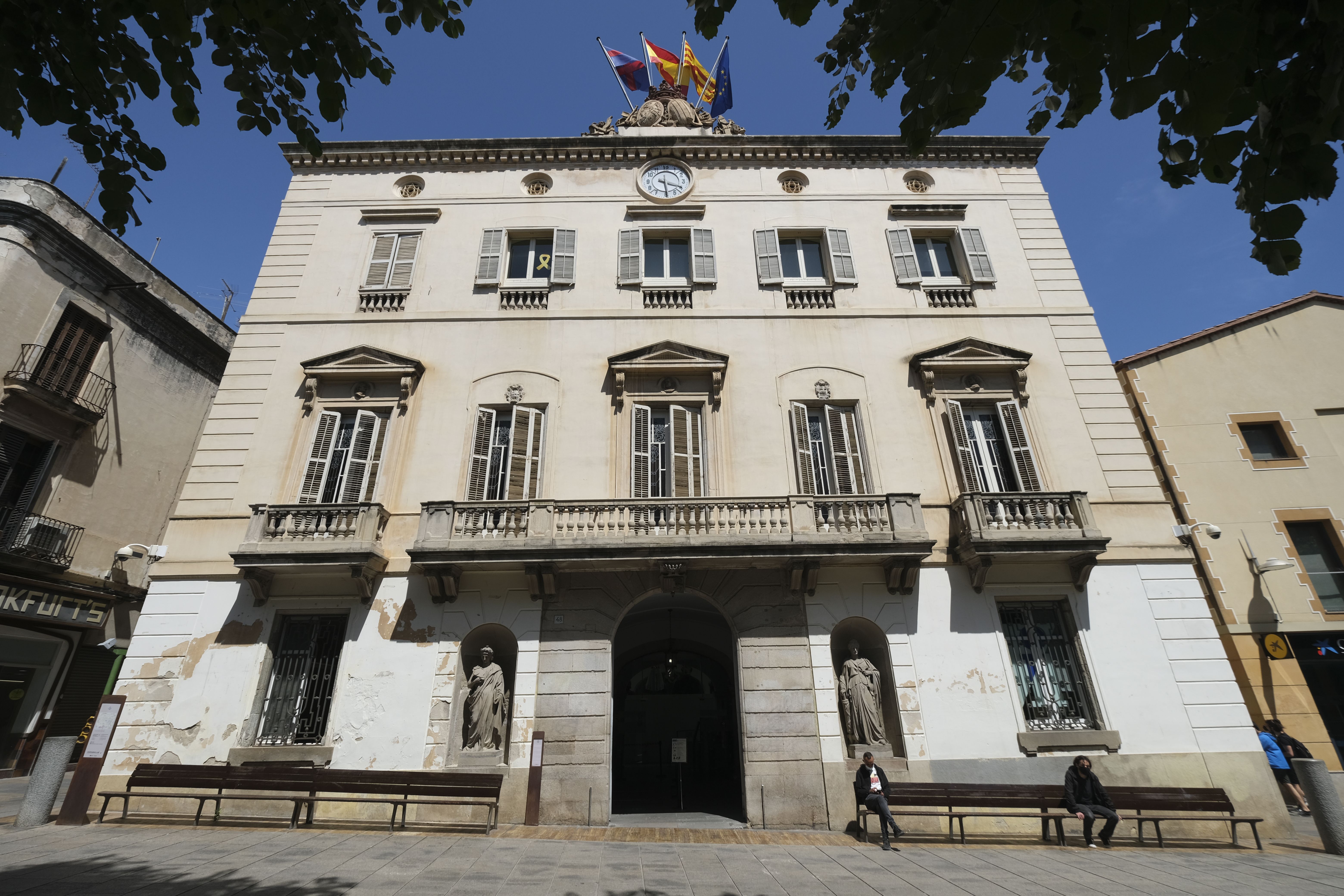 La fachada del Ayuntamiento de Mataró