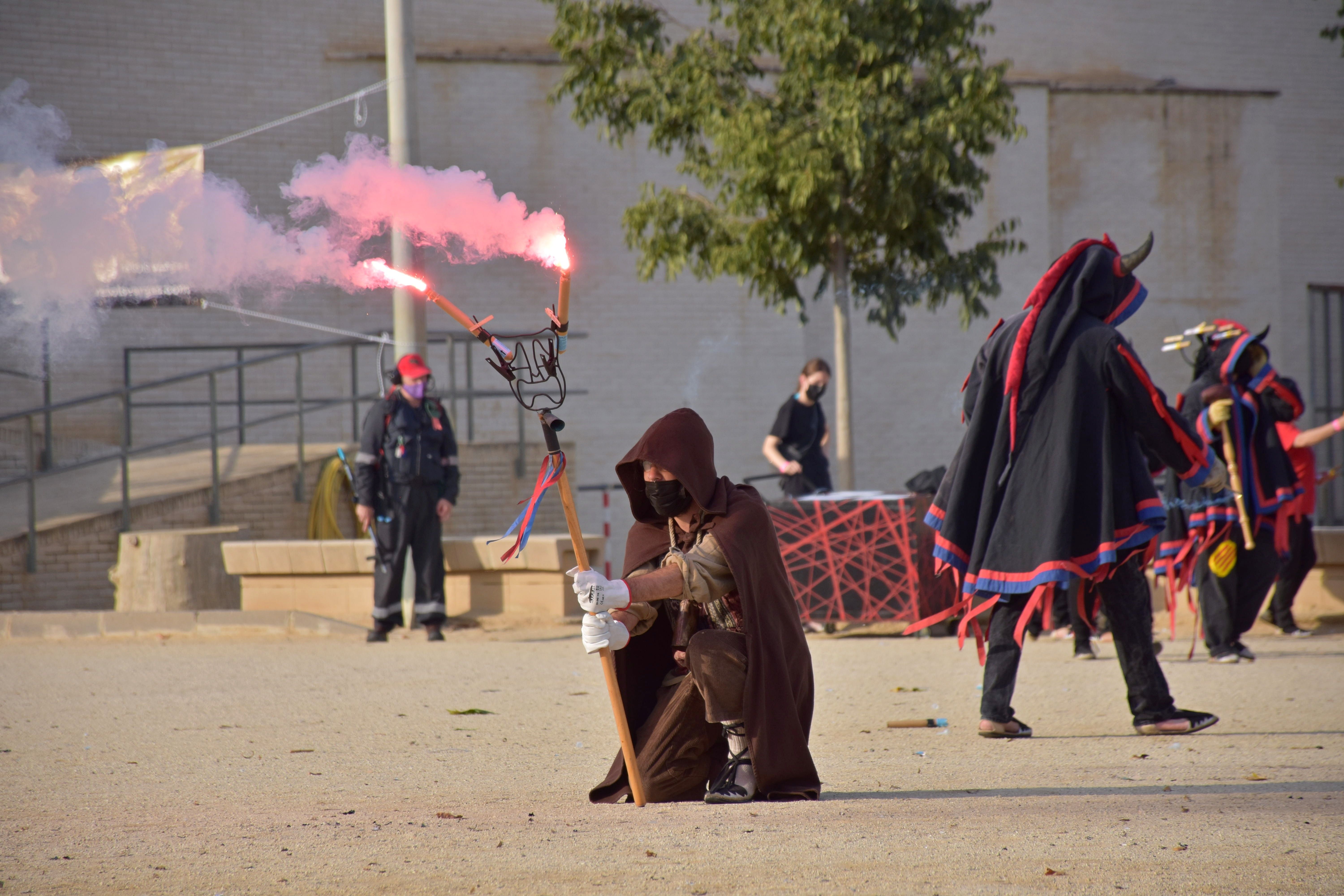 Un moment dels Diables Atabalats de Cerdanyola. Foto: J. Vives