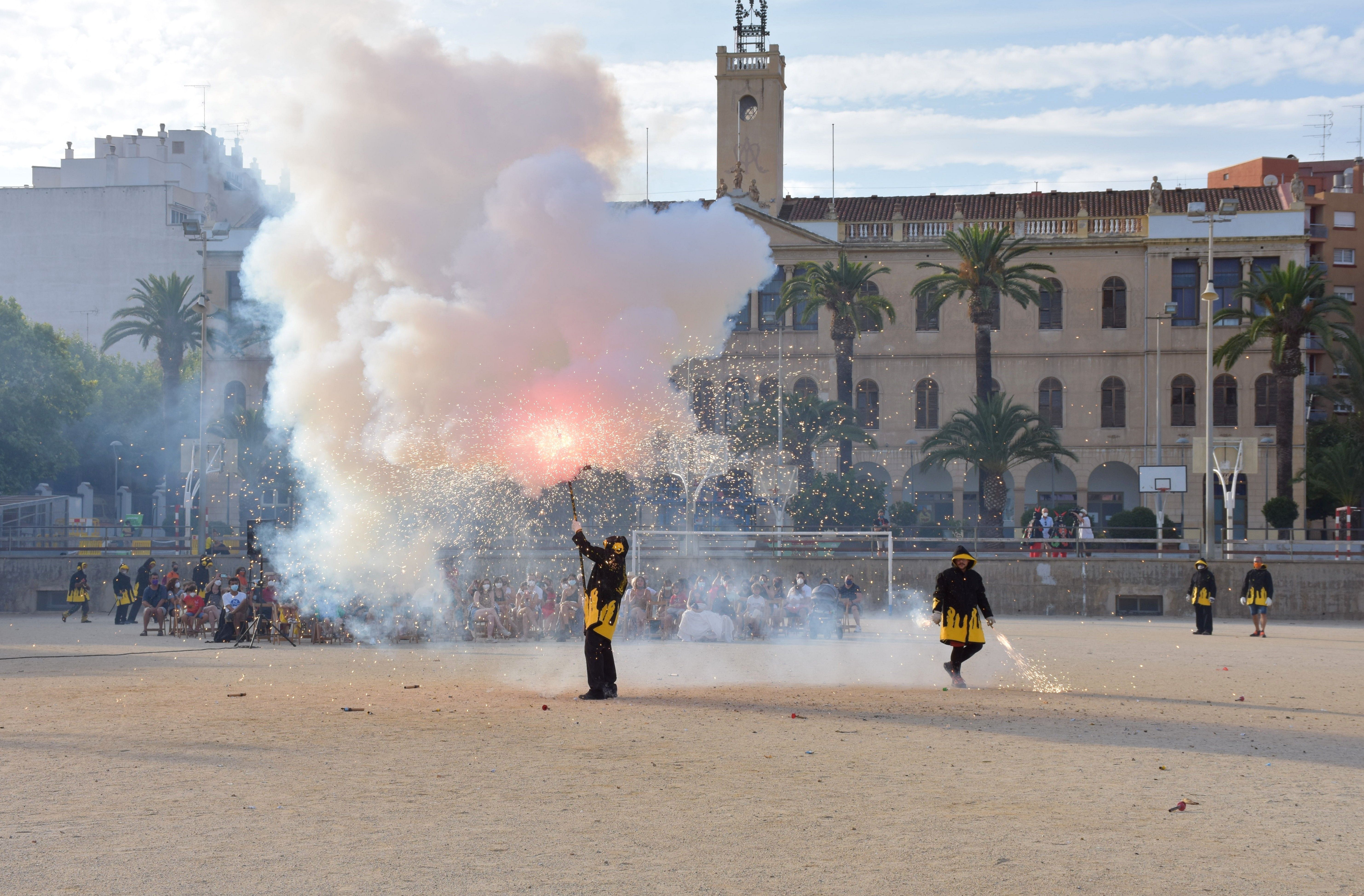 Els Diables de la Llàntia en acció. Foto: J. Vives