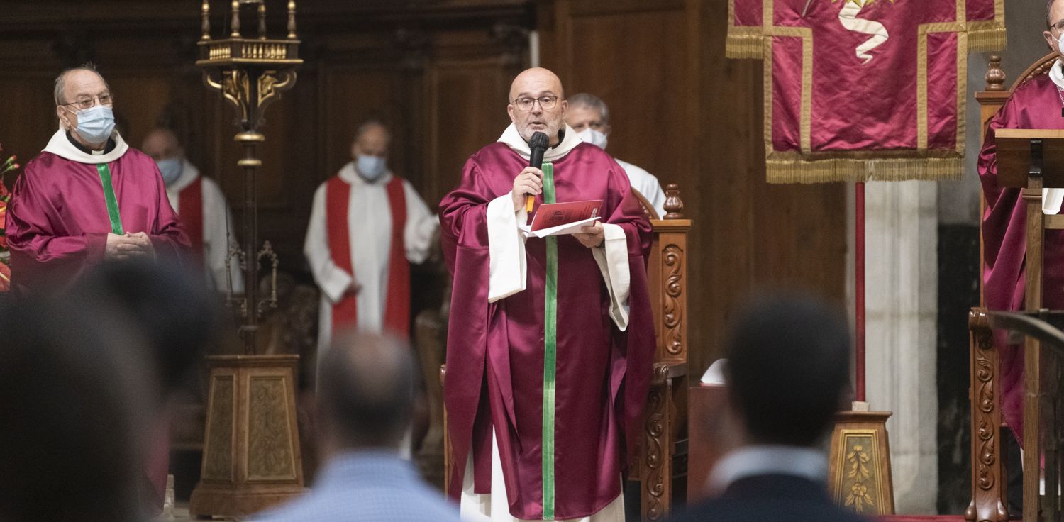 Mossèn Rodrígez, rector de Santa Maria. Foto: R.Gallofré