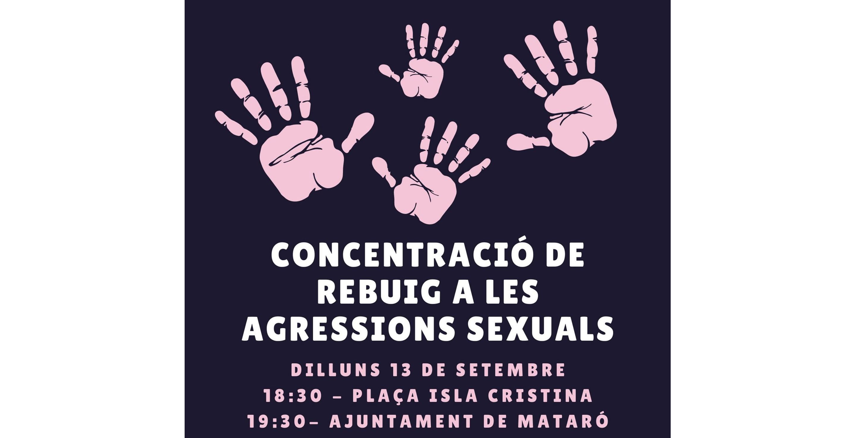 Cartel de la manifestación de rechazo a la agresión sexual