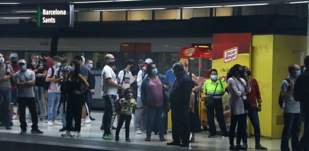 Col·lapse circulatori a Renfe. Foto: ACN