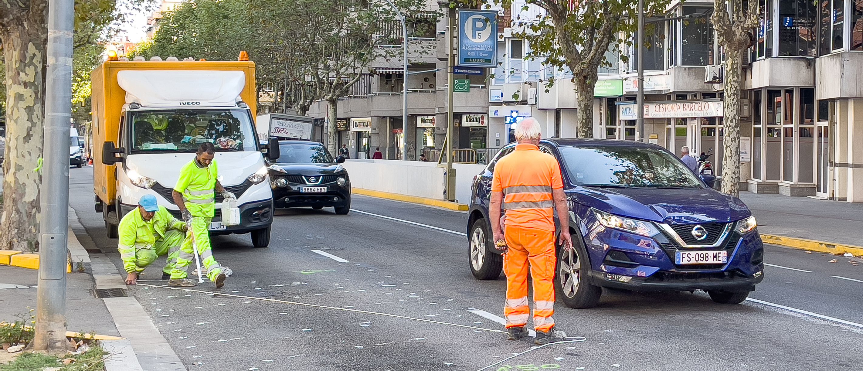 Implementació del carril al Camí de la Geganta