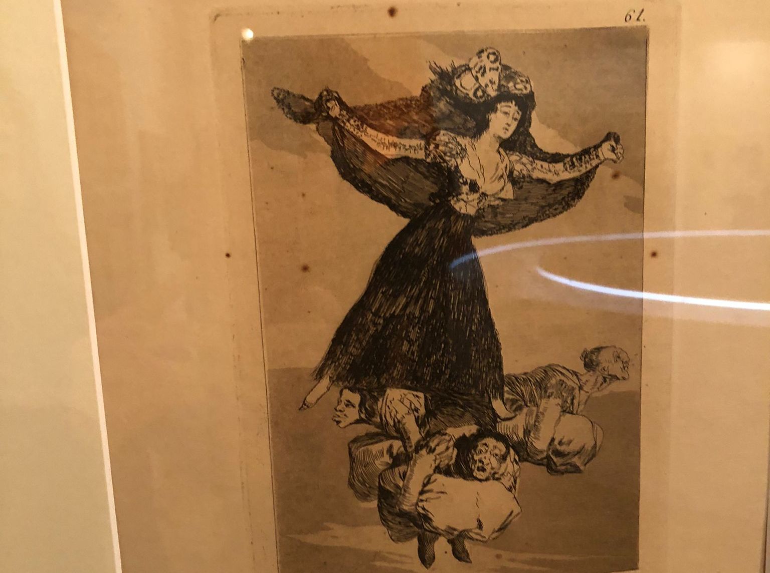 Un dels gravats de Goya que pertanyen a Mataró