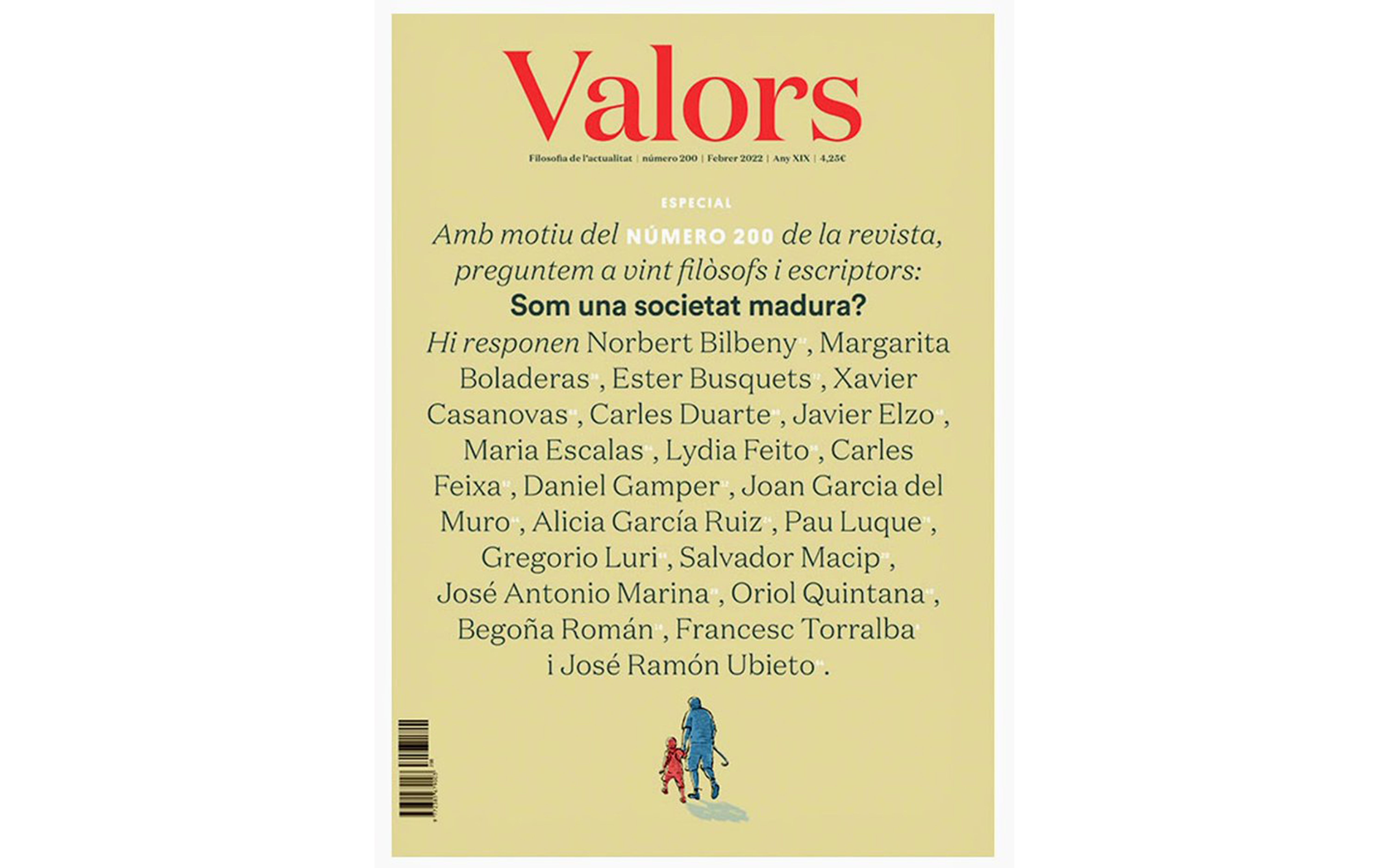 Portada del número 200 de la revista Valors