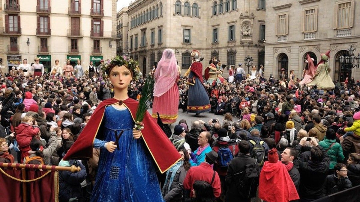 A Barcelona fan festa Major d'hivern per Santa Eulàlia