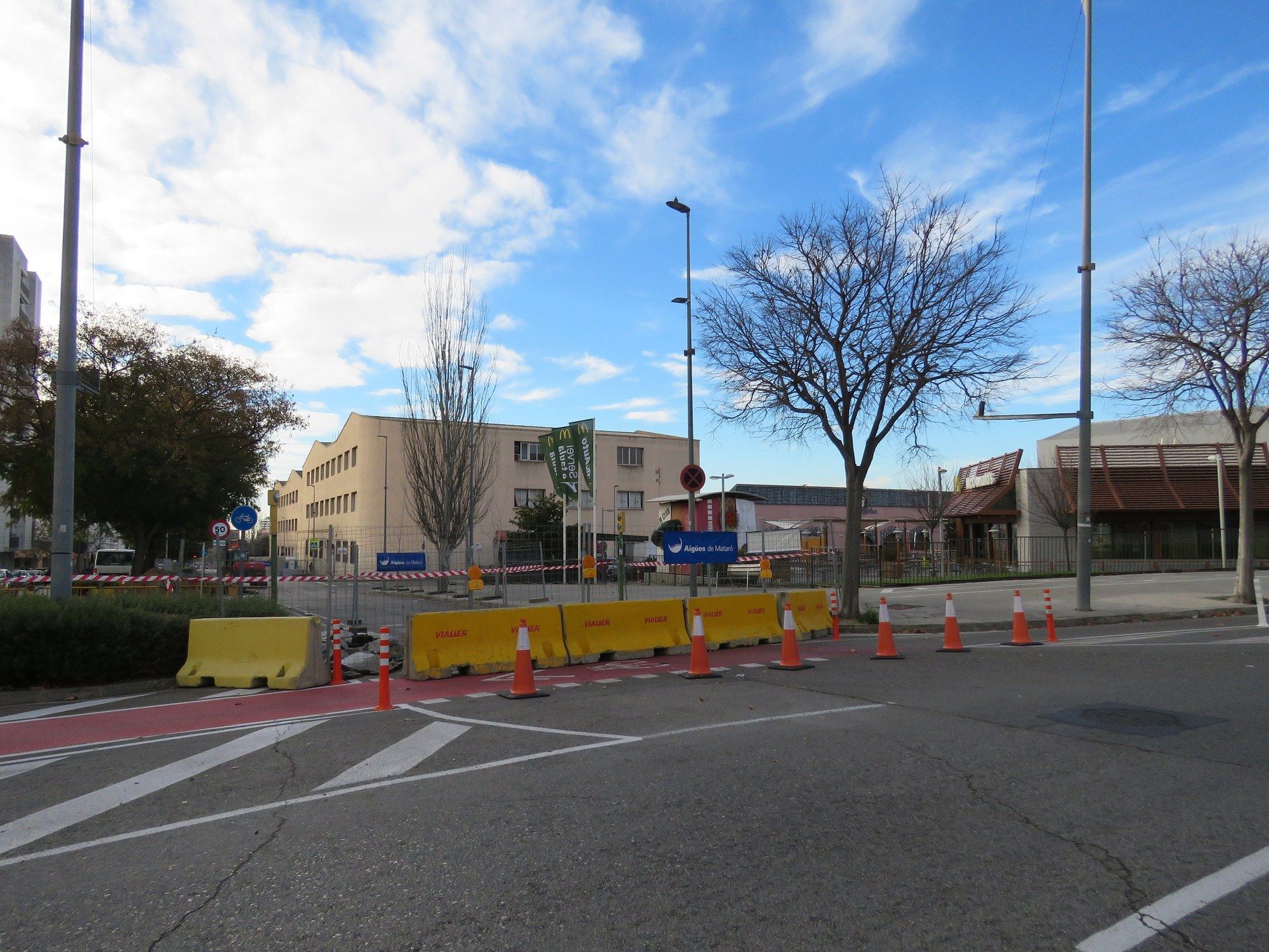 Avinguda de Lluís Companys tancada al trànsit. Foto: Ajuntament.