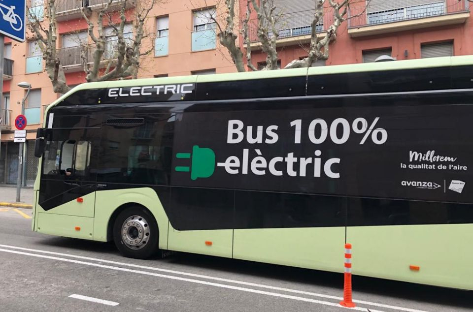 L'autobús 100% elèctric que està provant Mataró Bus. Foto: Ajuntament de Mataró