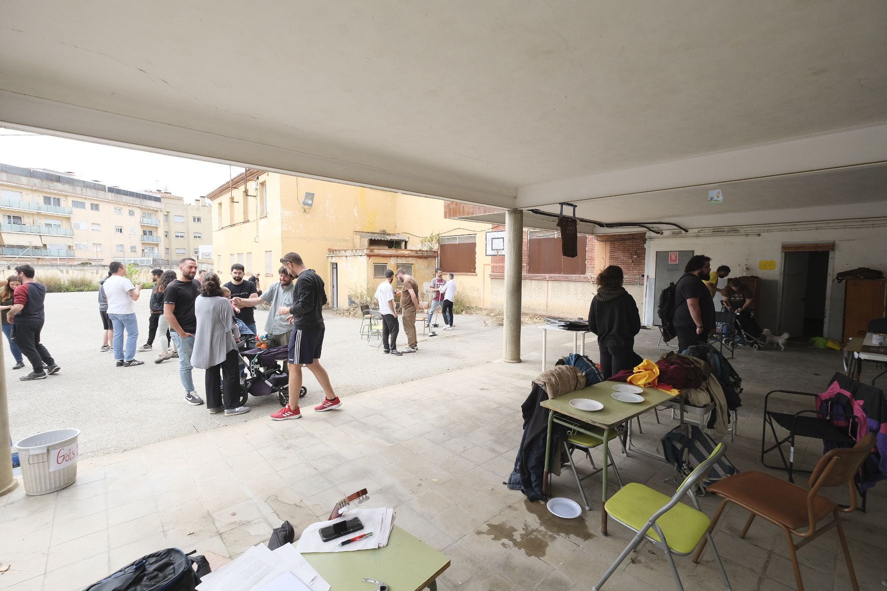 Espai ocupat La Teixidora, a l'antiga escola Menéndez Pelayo. Foto: R.Gallofré