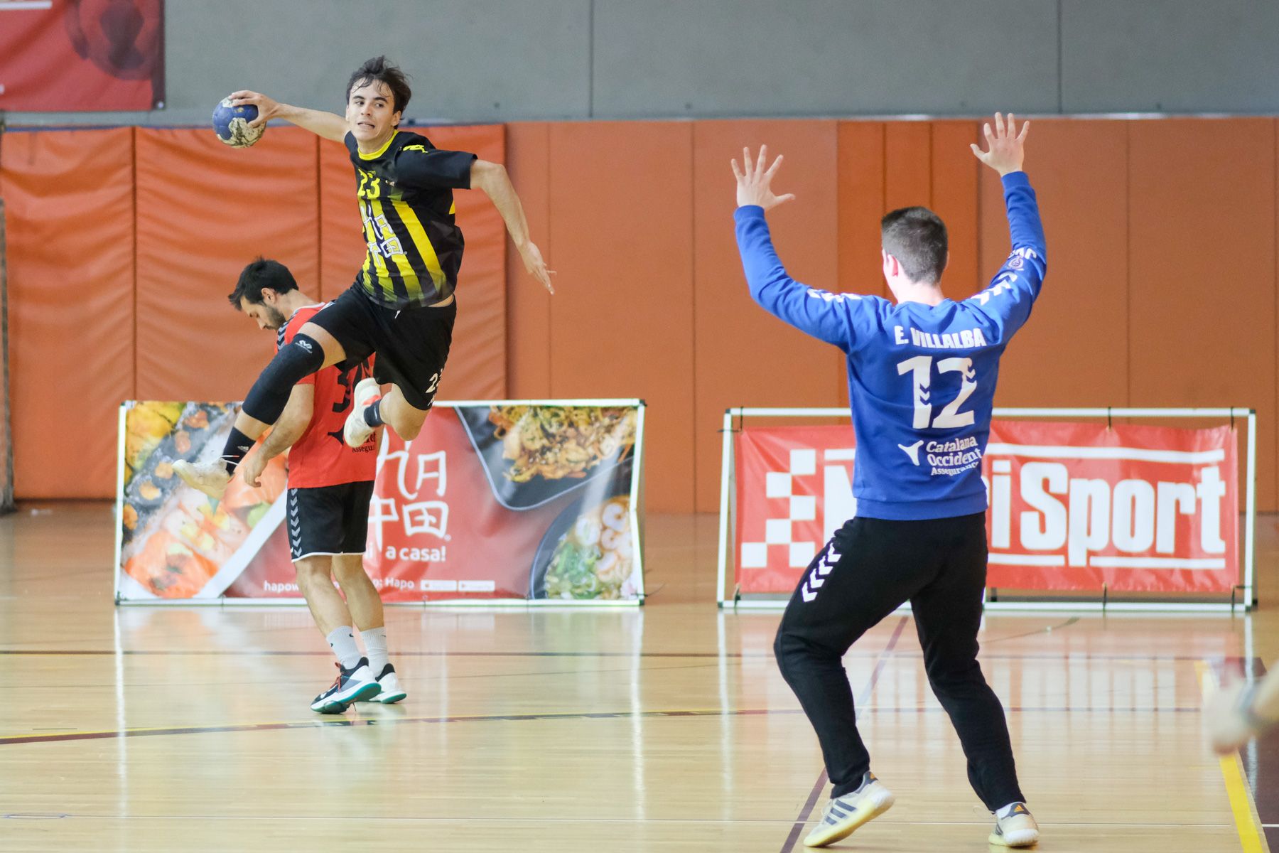 Handbol JHM Mataró Sant Cugat. Foto: R.Gallofré