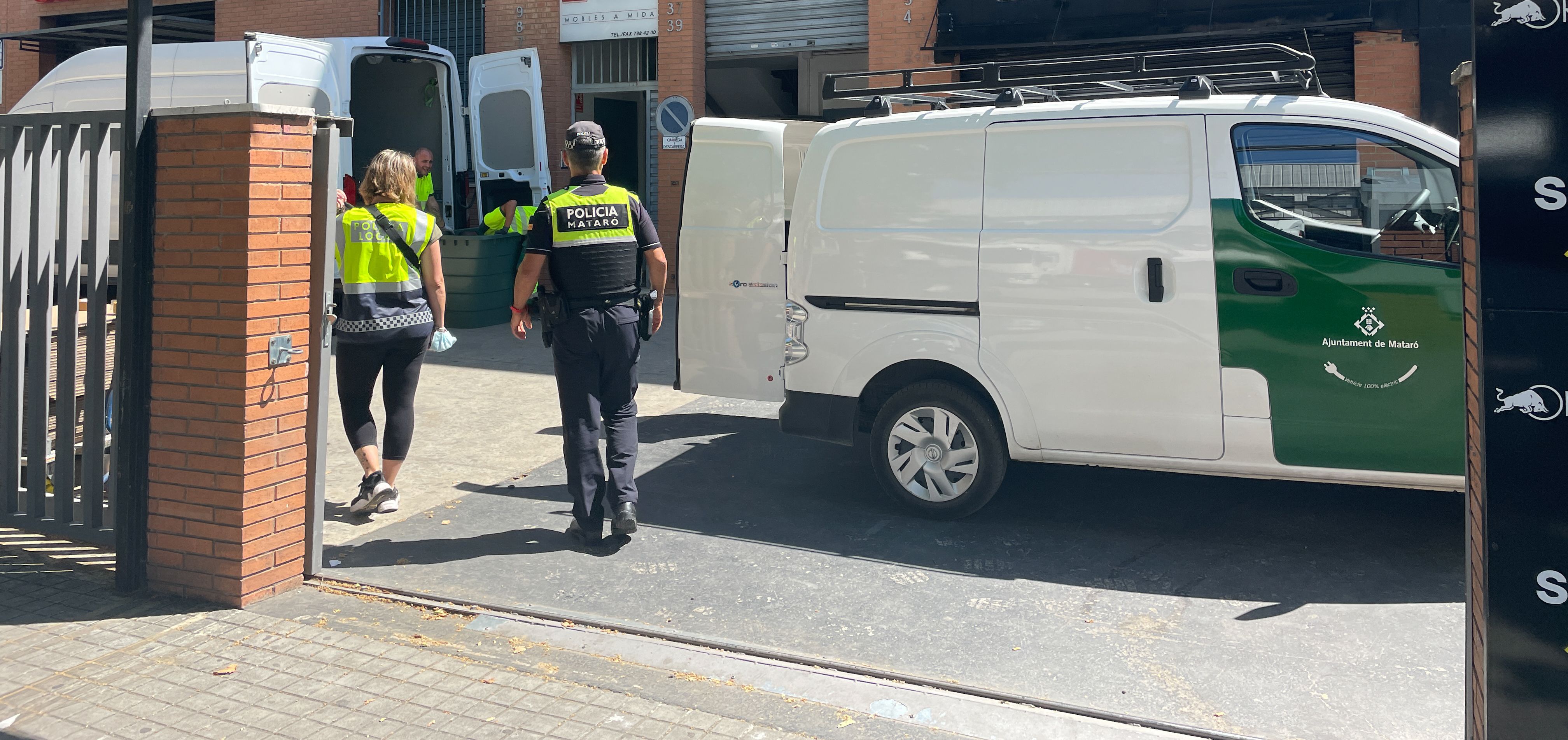 Operatiu policial a la plantació de marihuana. Foto: R. G.