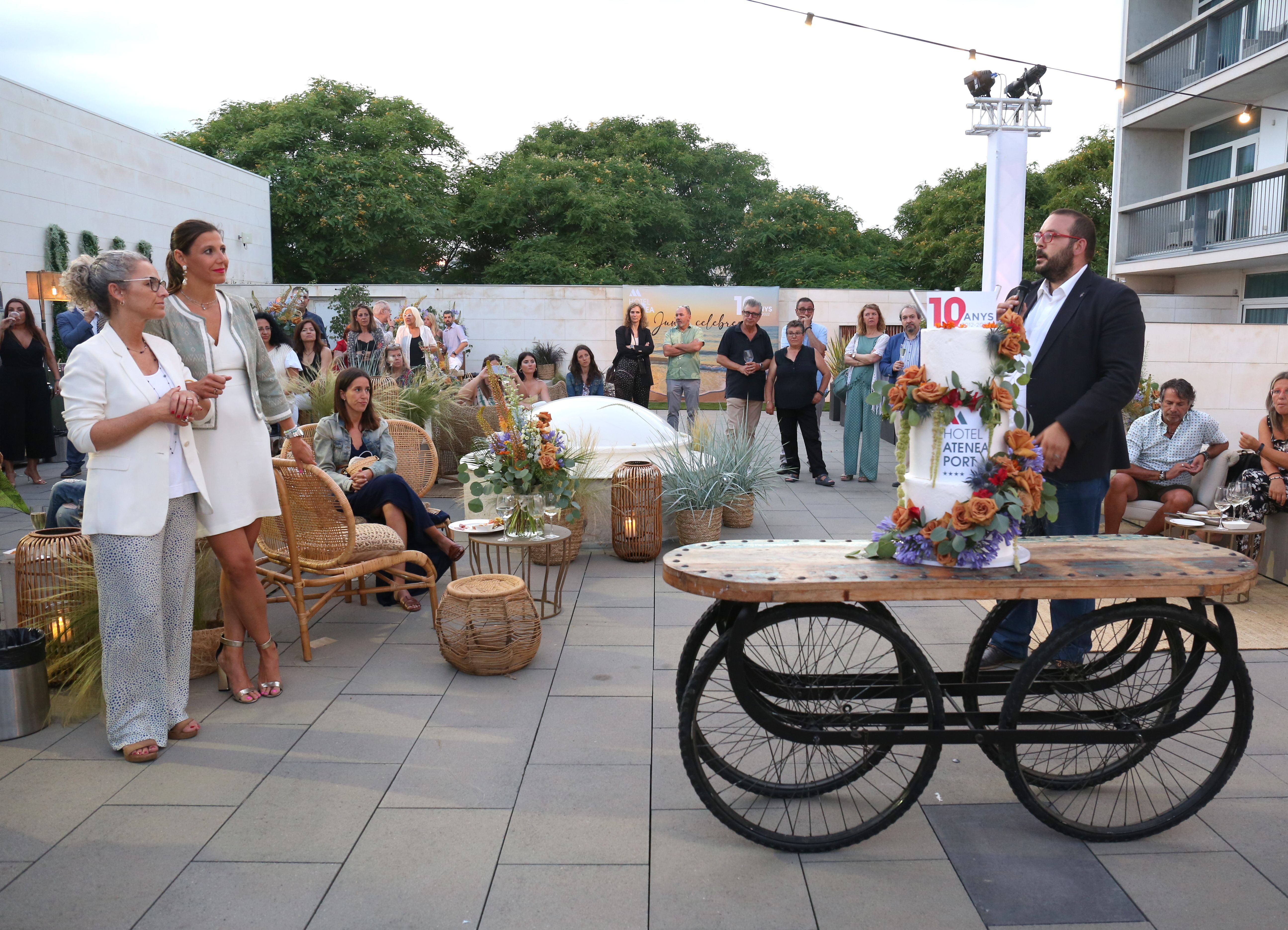 L'alcalde, a la celebració del 10è aniversari de l'hotel Atenea. Foto: Cedida