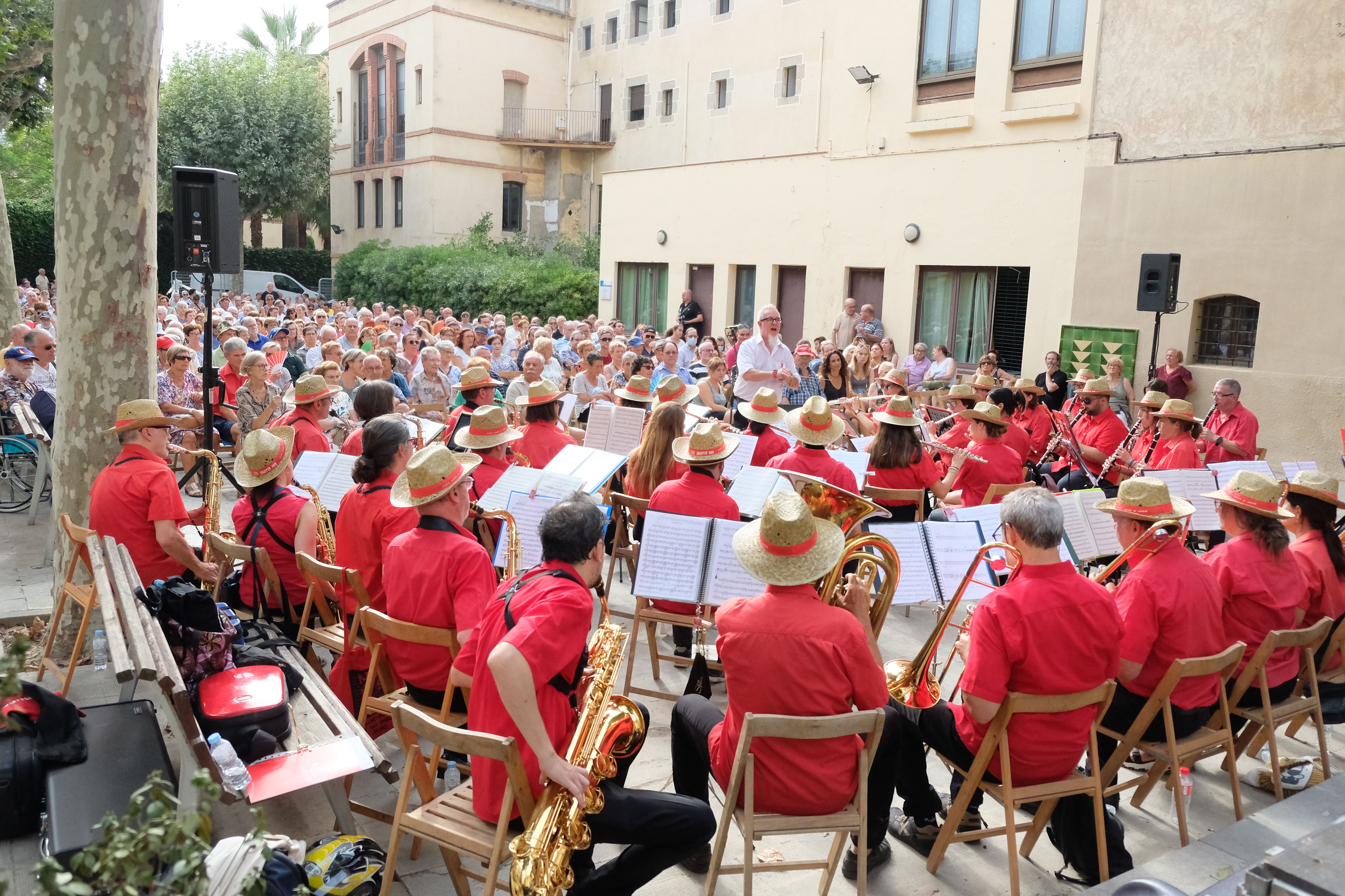 La Banda, en concert al Pati de Sant Josep. Foto: Carme Francés