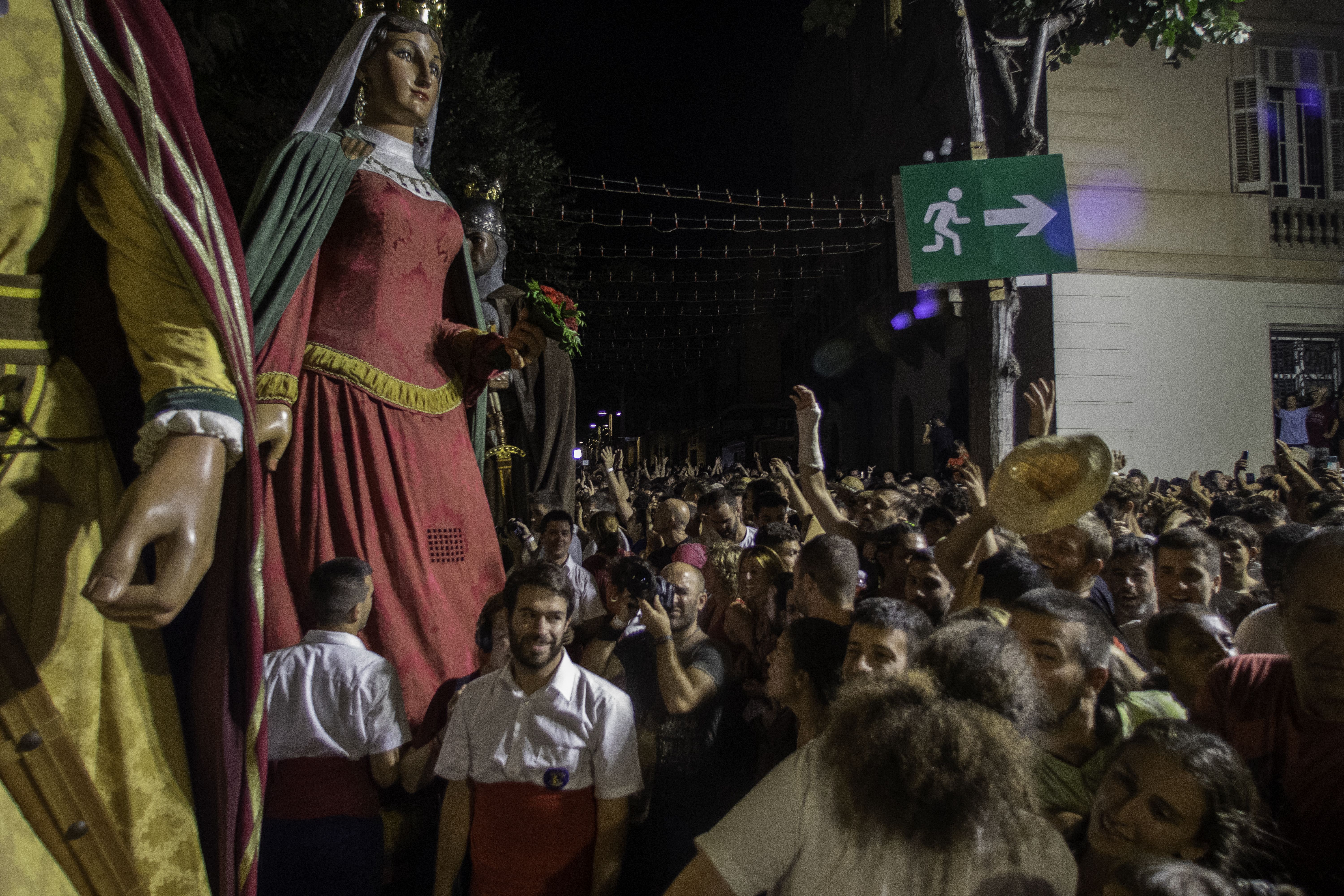 Eufòria al voltant dels Gegants. Foto: Max Noé