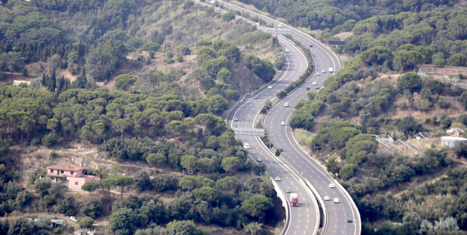 Autopista C 32 al Maresme, on es va produir l'accident