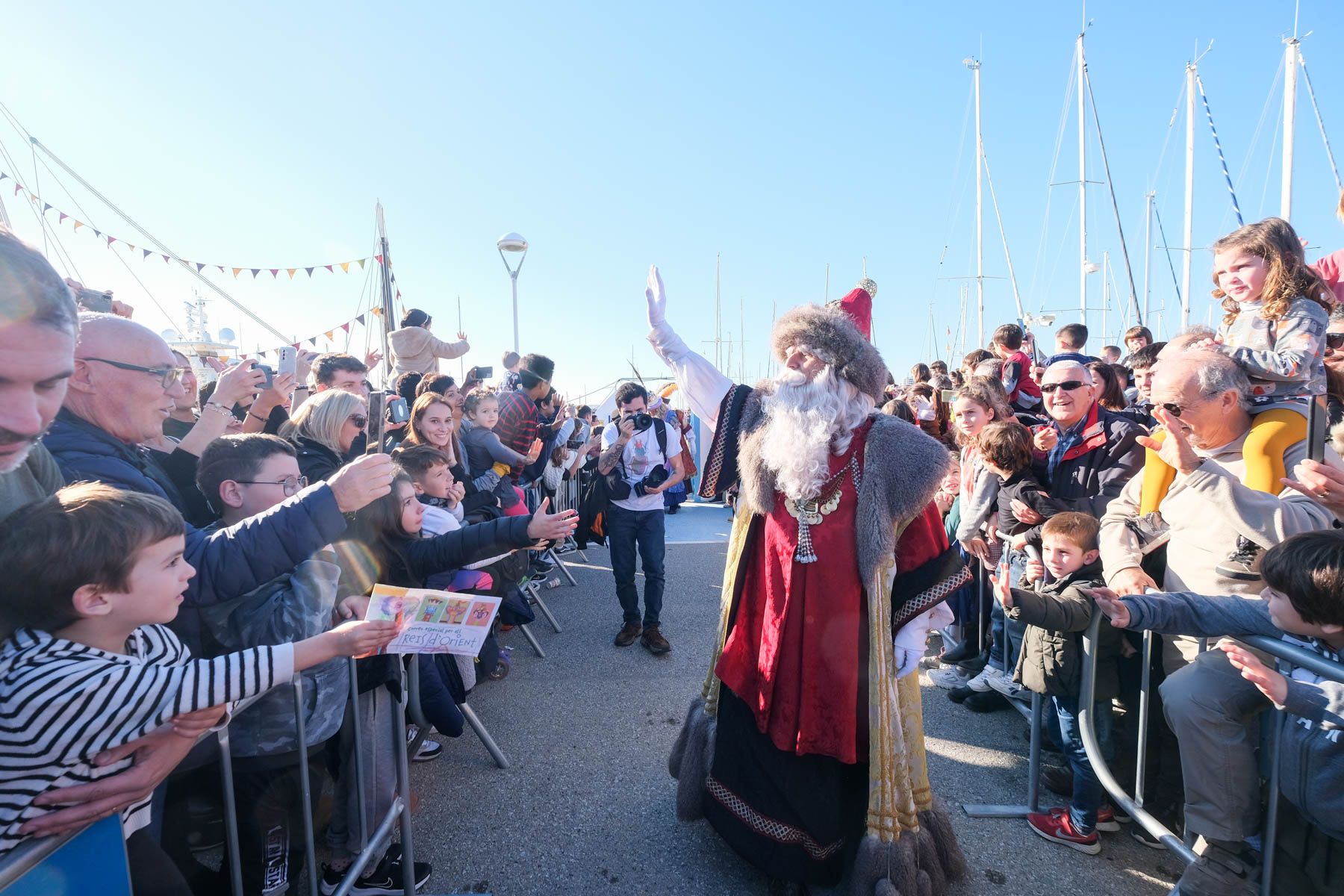 Arribada dels Reis al port. Foto: R.Gallofré