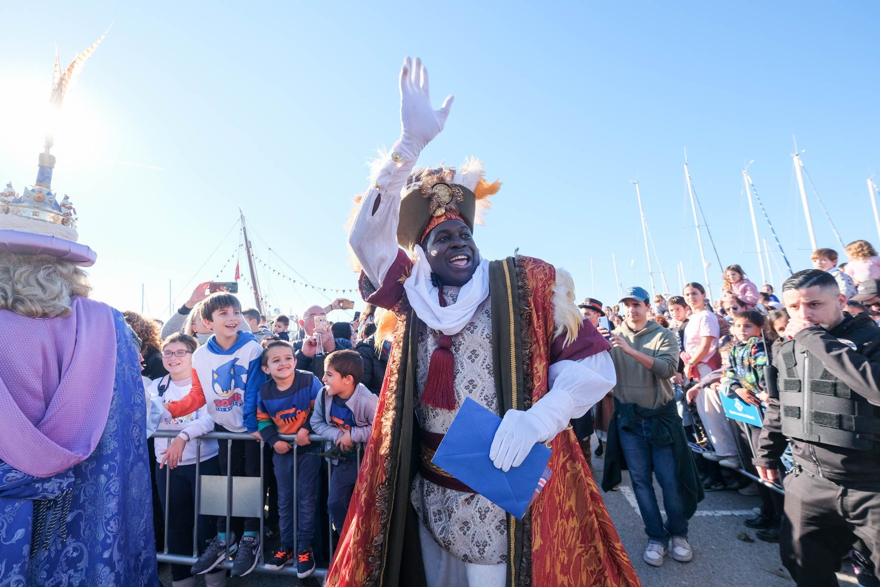 Arribada dels Reis al port. Foto: R.Gallofré