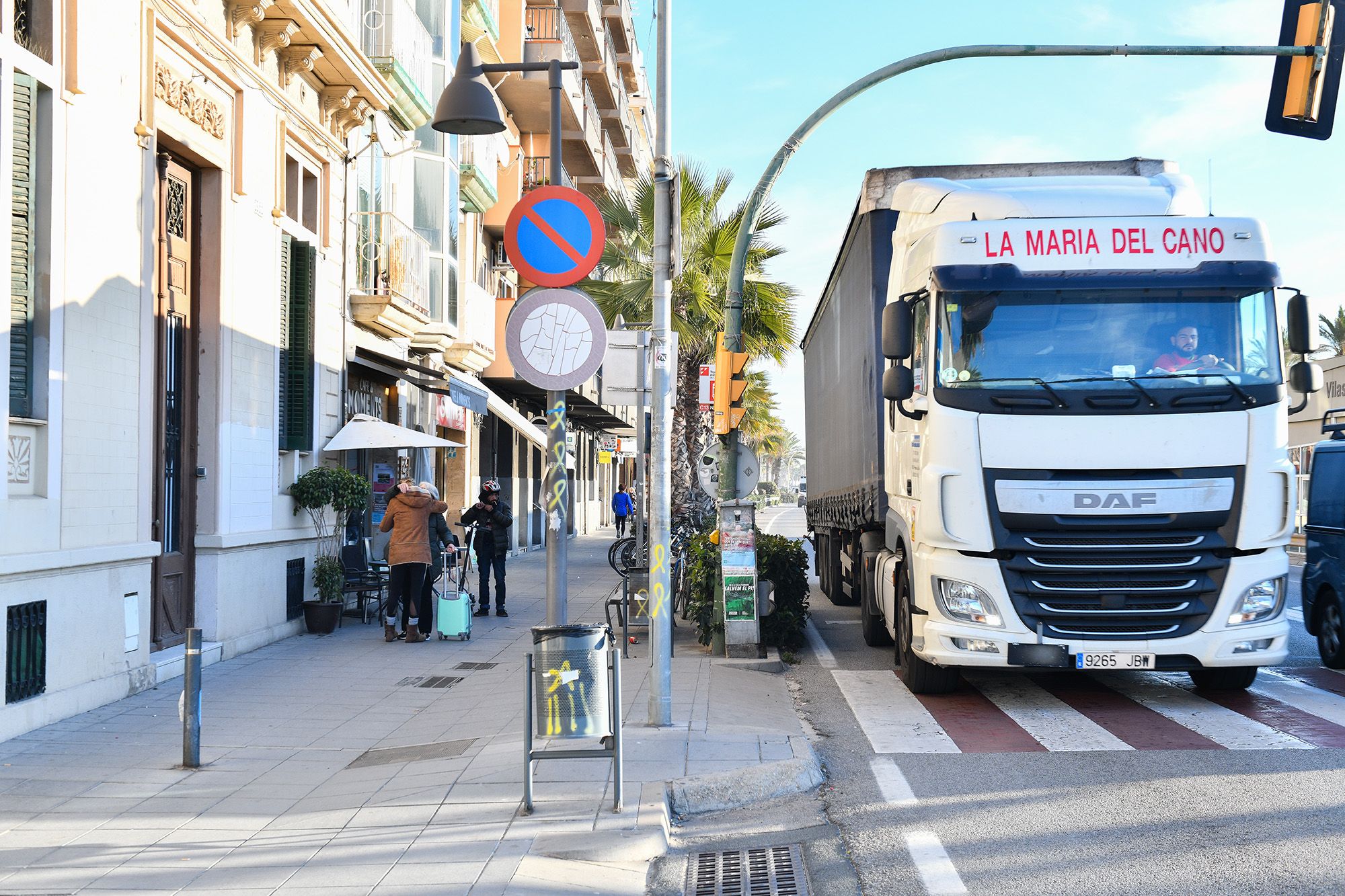 El pas de vehicles pesats és un dels problemes a la carretera maresmenca