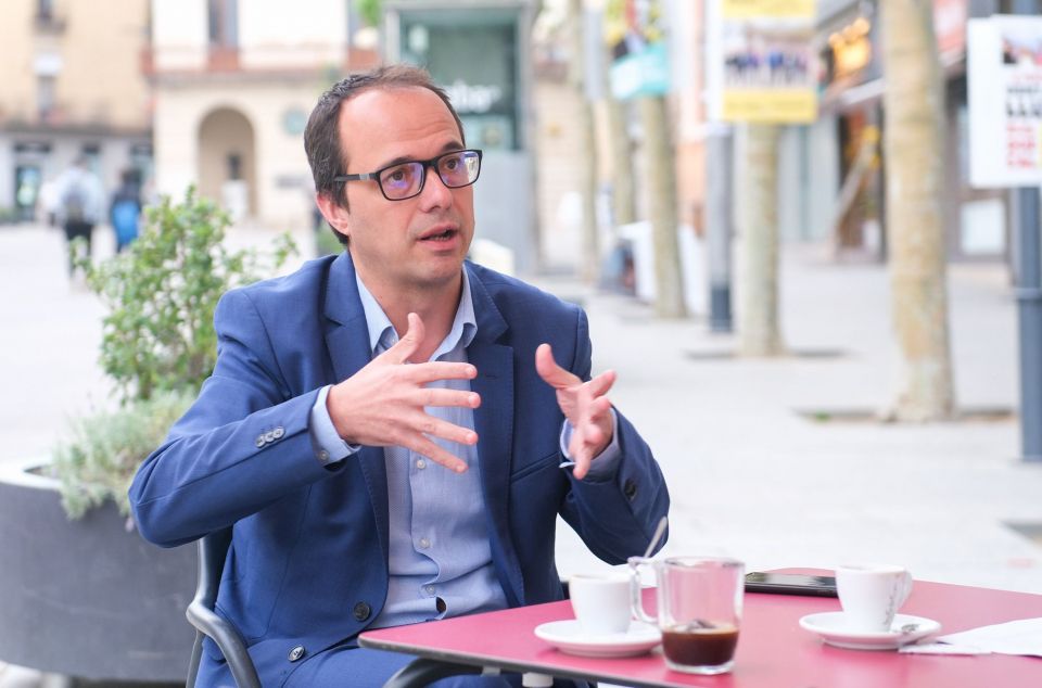 Alfons Canela , candidat de Junts per Mataró, veu amb bons ulls un govern amb el PSC. Foto: R.Gallofré