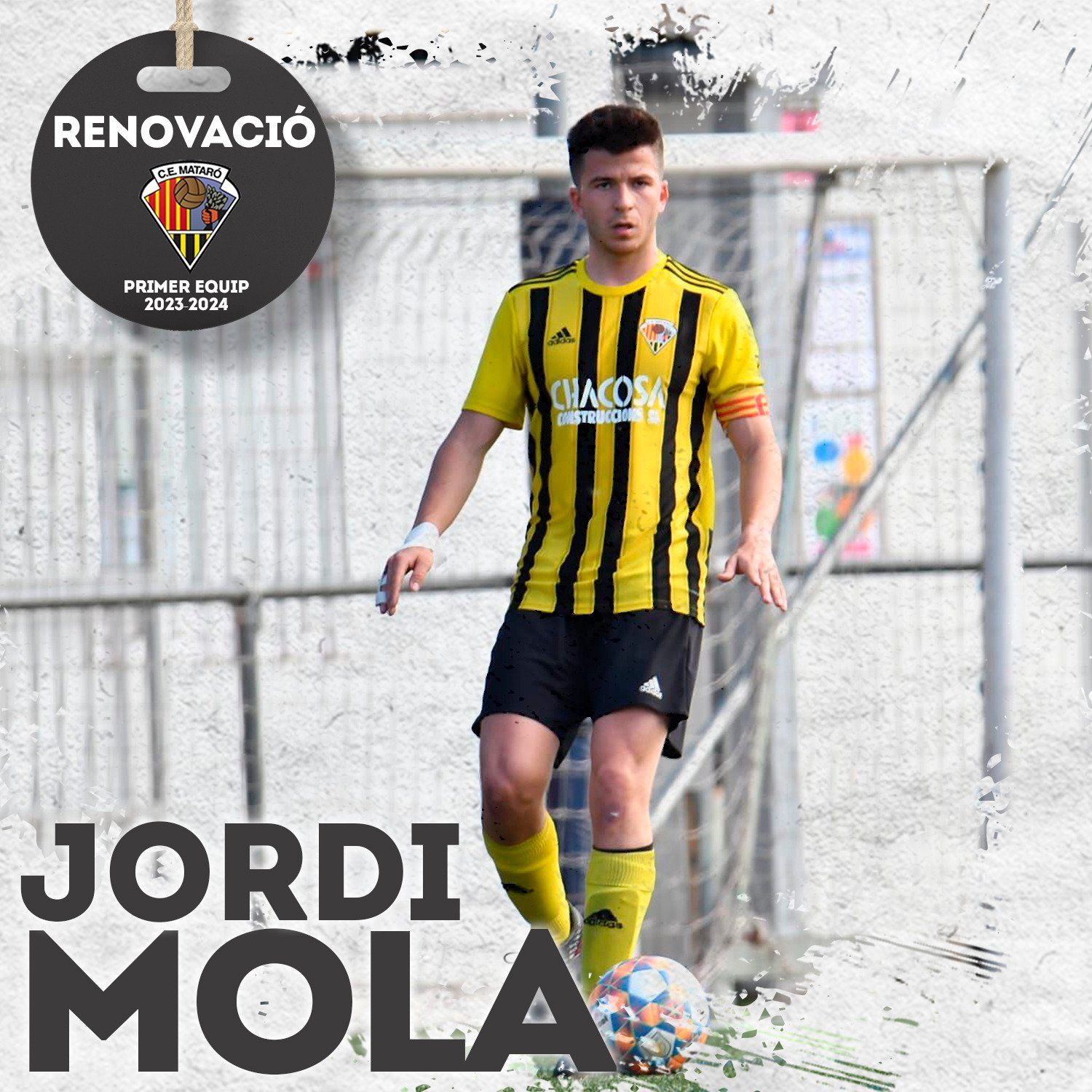 El CE Mataró ha fet oficial la renovació de Jordi Mola.