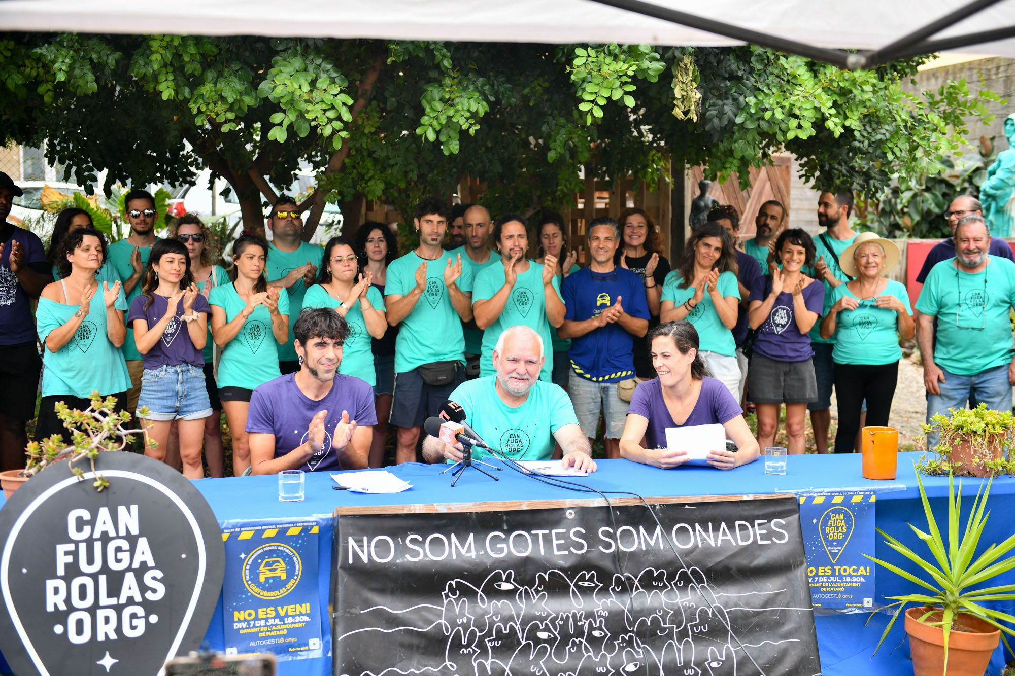 Can Fugarolas, optimista: “demanem temps i trobarem una solució”. Foto: R.Gallofré