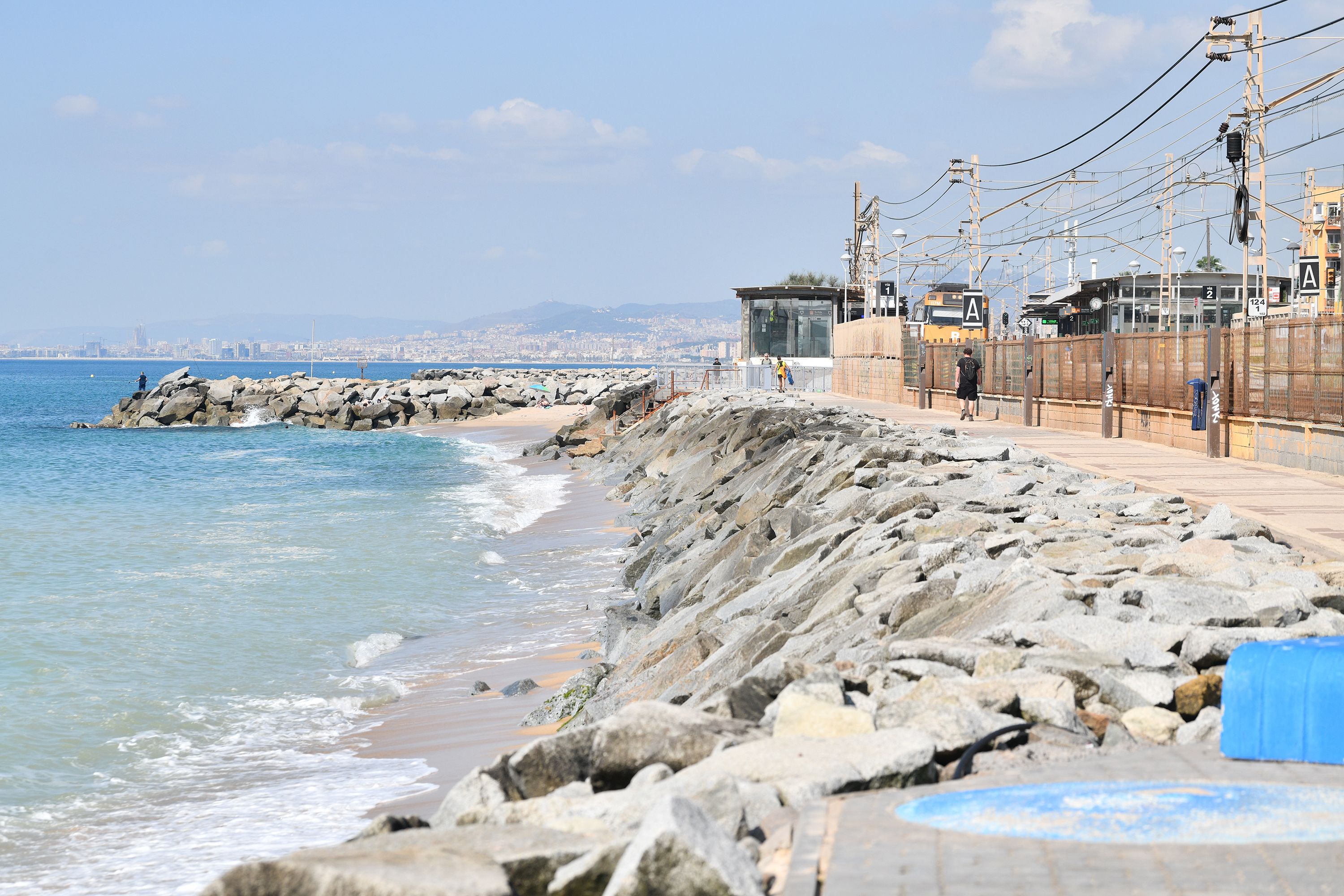 El litoral de Premià, pràcticament sense platja | R. Gallofré