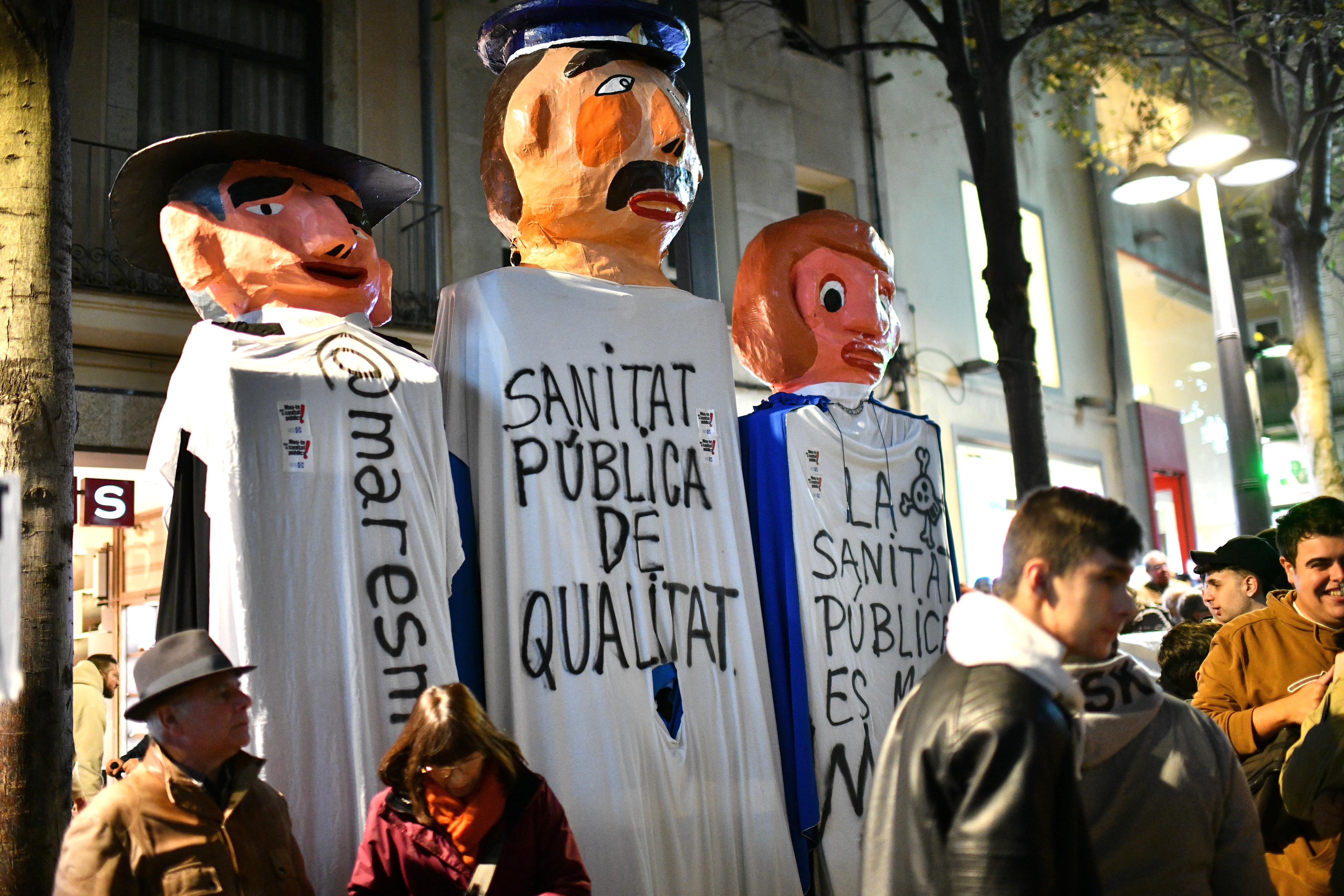 Protesta en defensa de la sanitat pública a Mataró i el Maresme. Foto: R. Gallofré