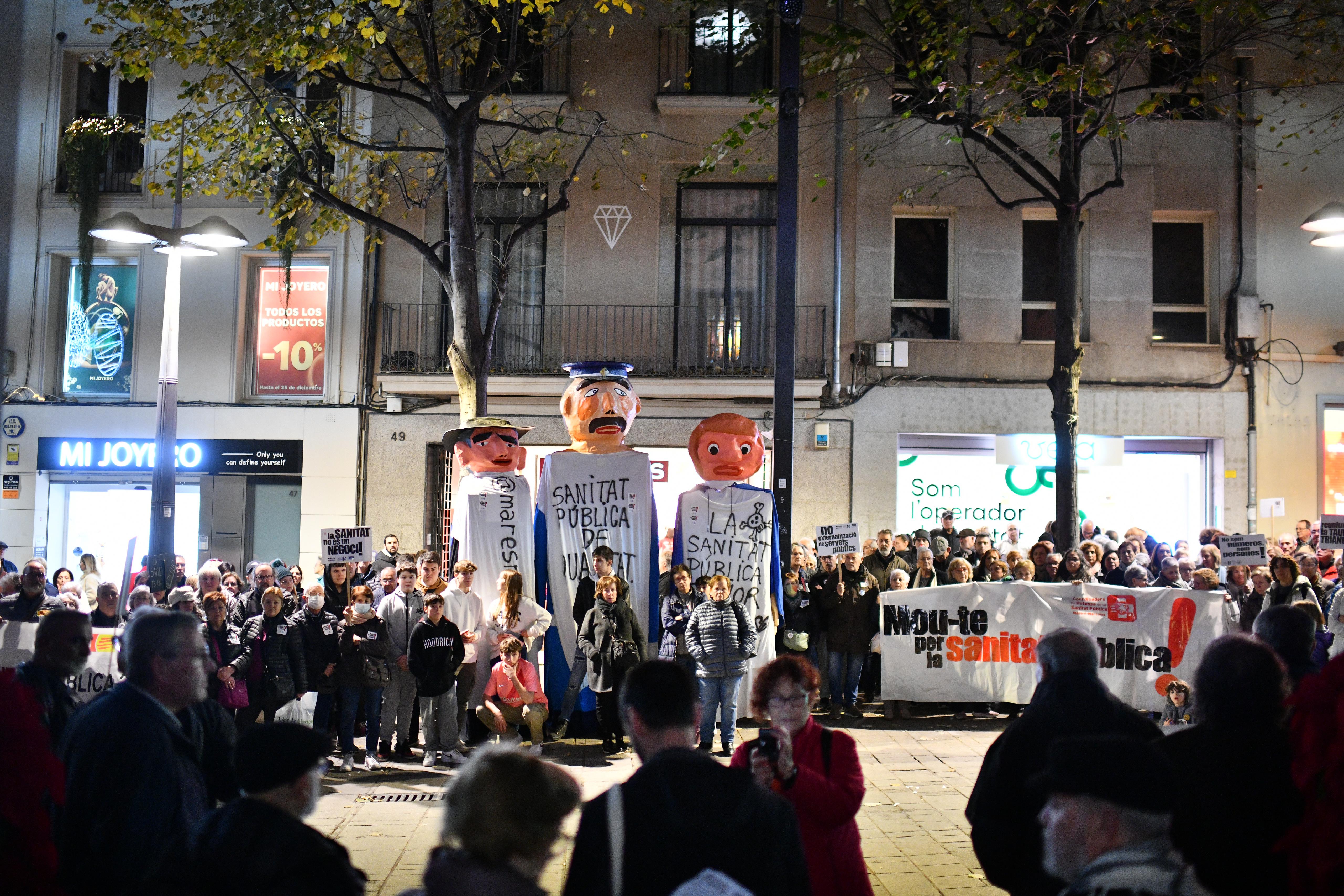 Protesta en defensa de la sanitat pública a Mataró i el Maresme. Foto: R. Gallofré