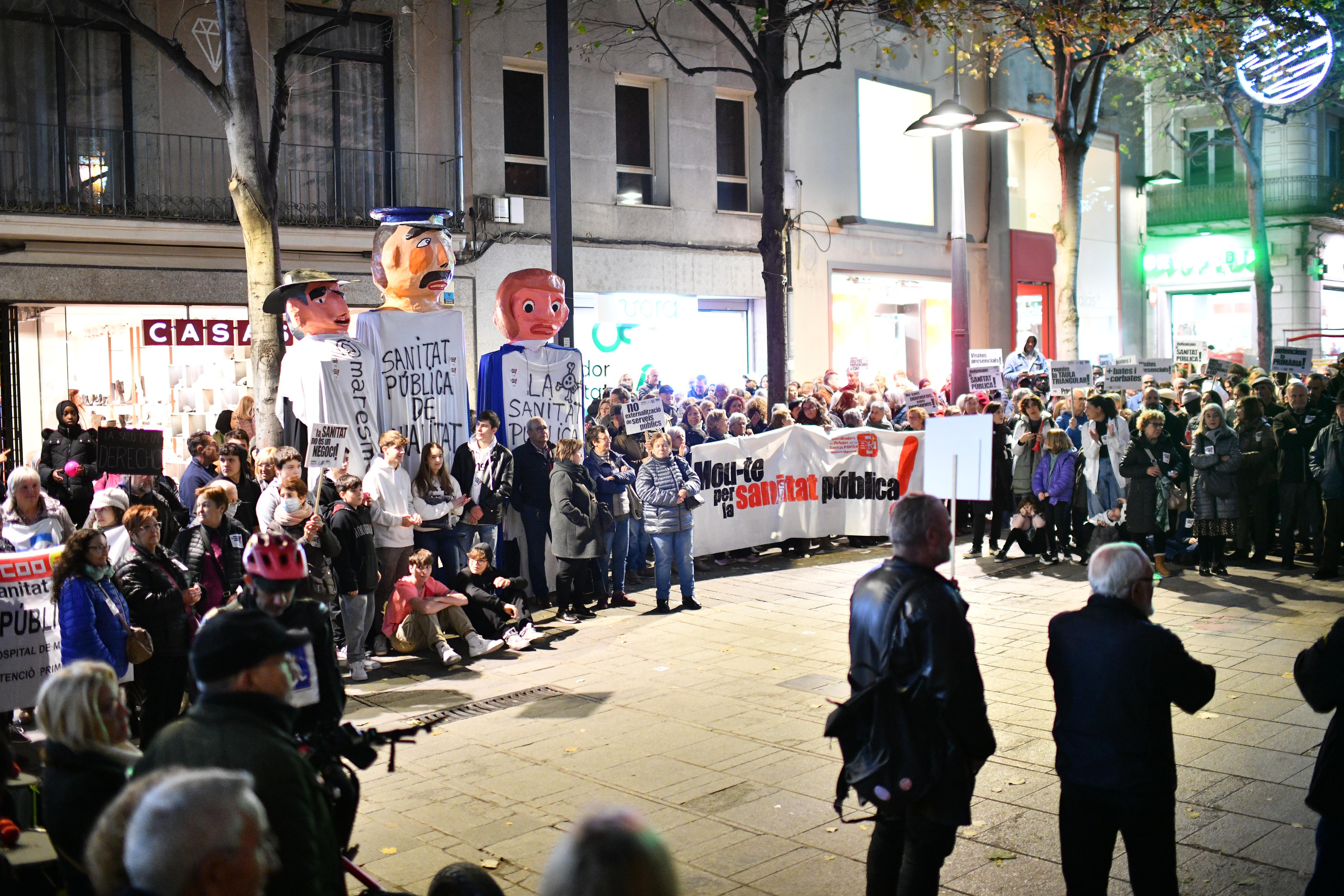 Protesta en defensa de la sanitat pública a Mataró i el Maresme. Foto: R. Gallofré