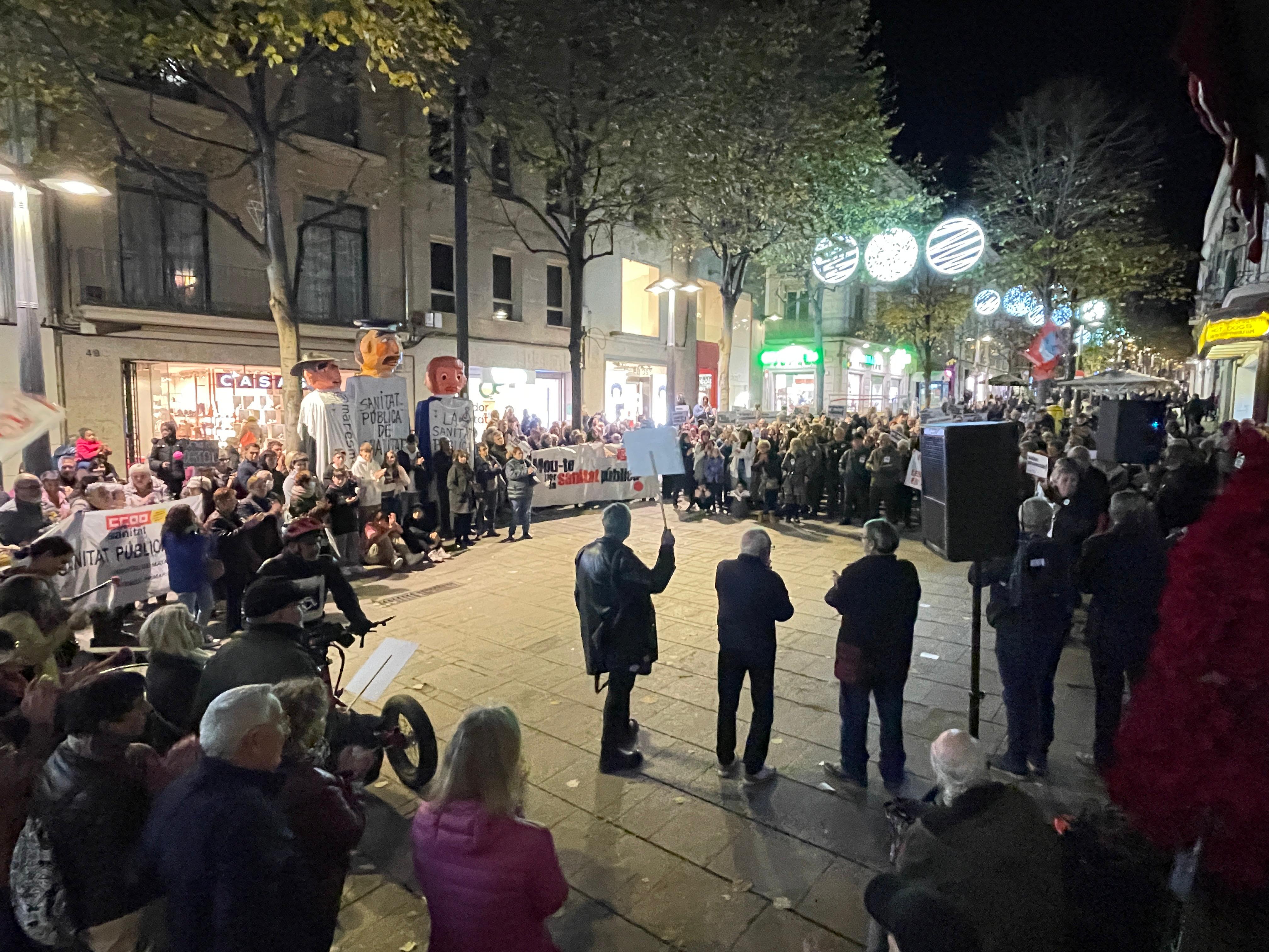 Protesta en defensa de la sanitat pública a Mataró i el Maresme. Foto: R. Gallofré