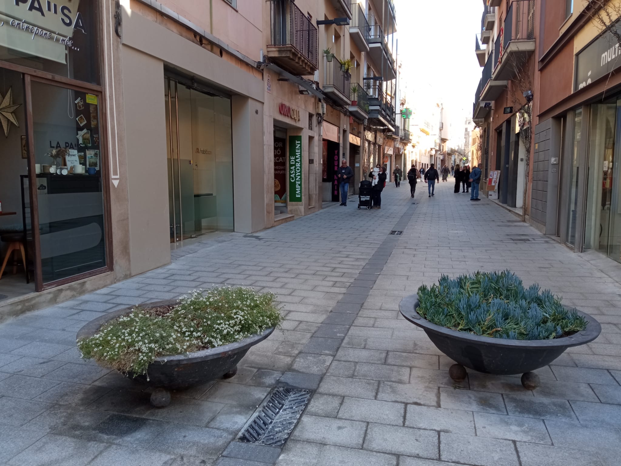 Mataró tanca definitivament el carrer de Sant josep als vehicles