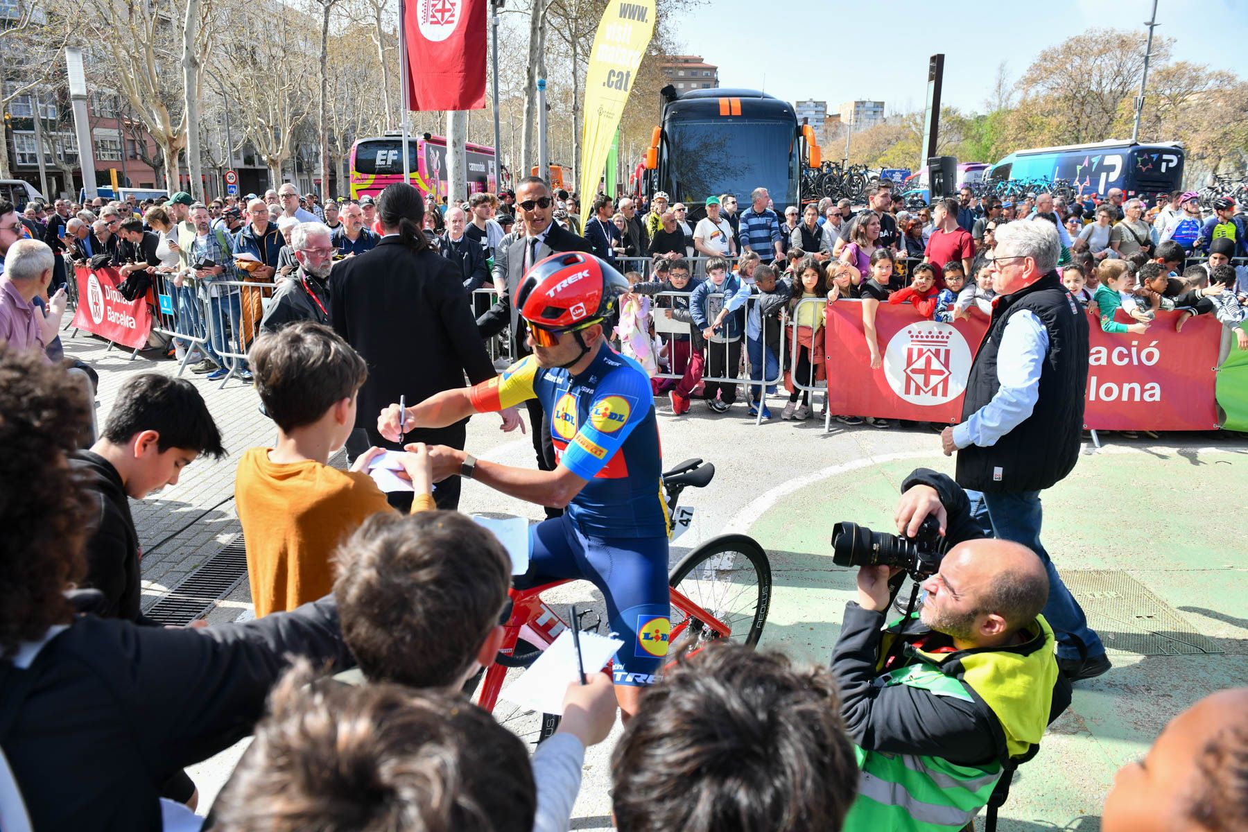 Sortida de la Volta Ciclista a Catalunya 2024. Foto: R.Gallofré