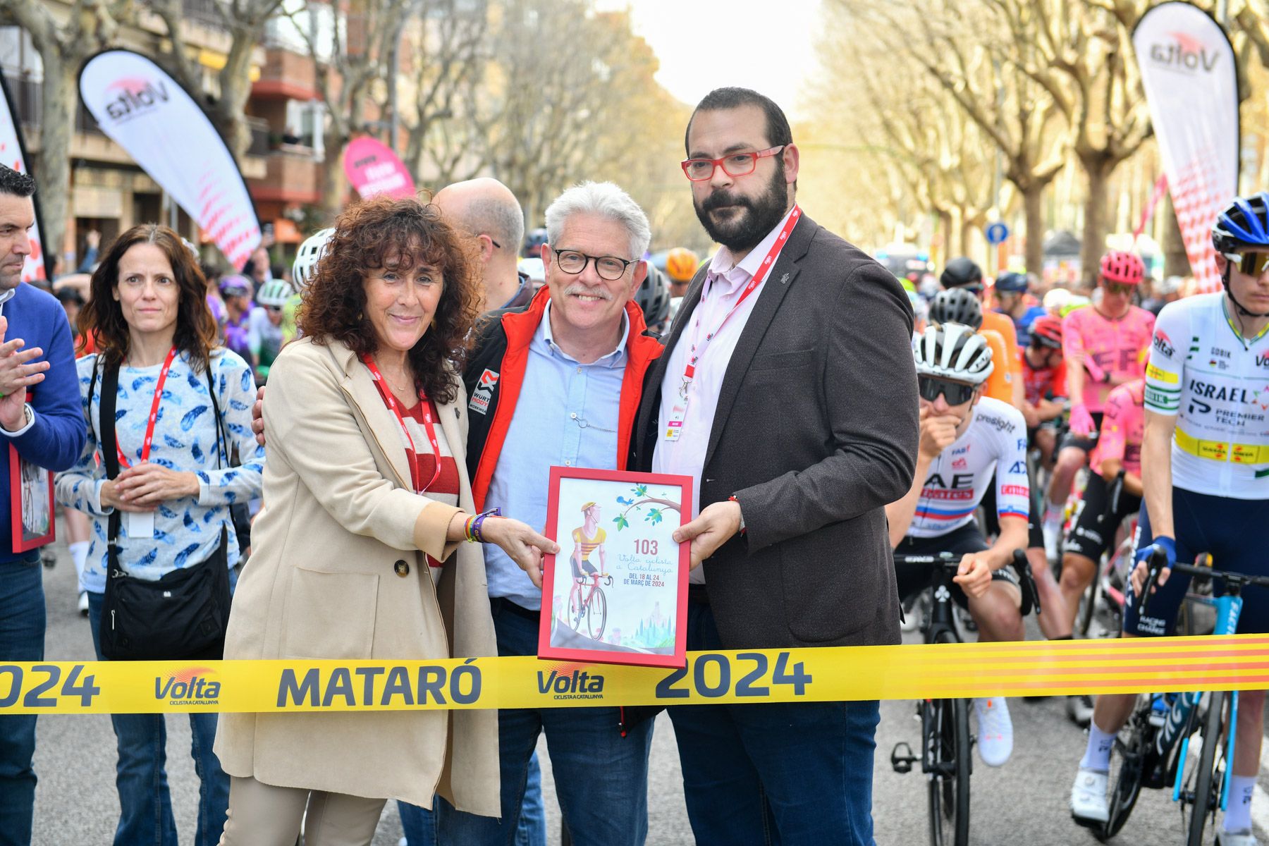 Sortida de la Volta Ciclista a Catalunya 2024. Foto: R.Gallofré