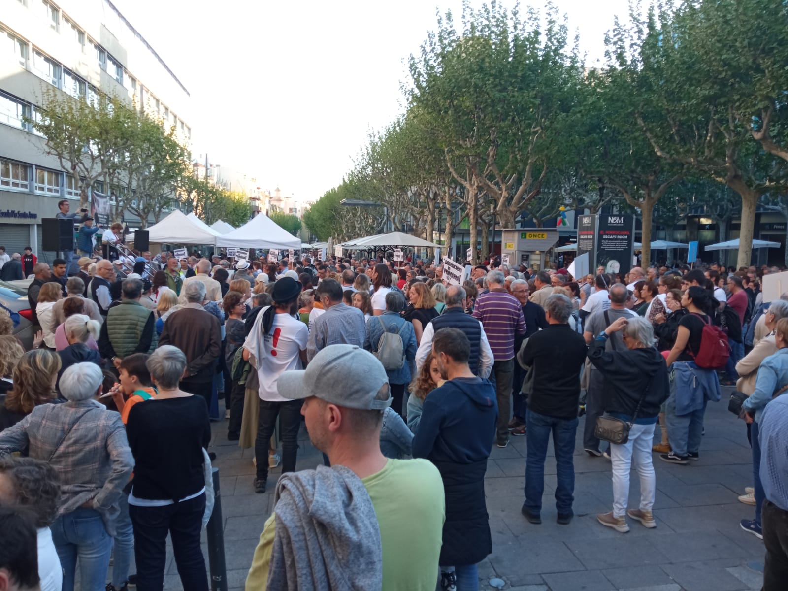 Part final de la manifestació per la sanitat pública.