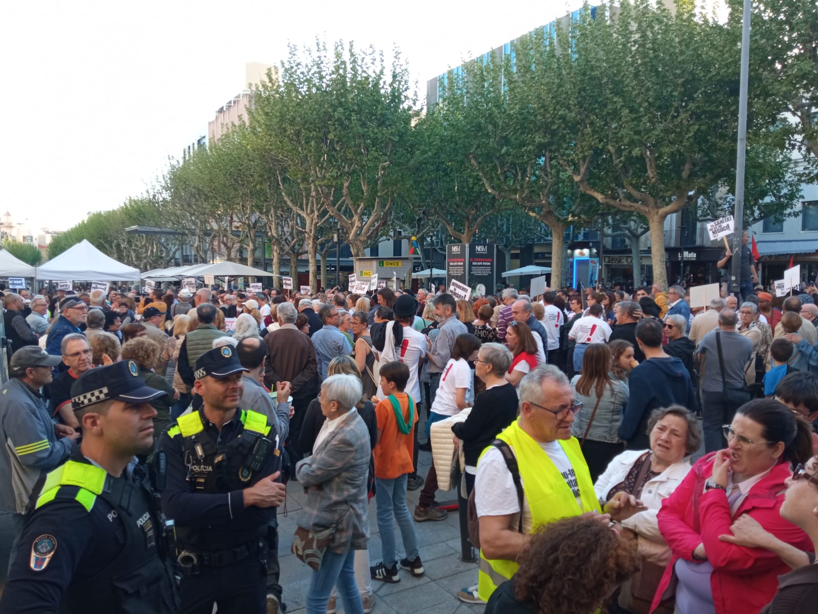 Part final de la manifestació per la sanitat pública.