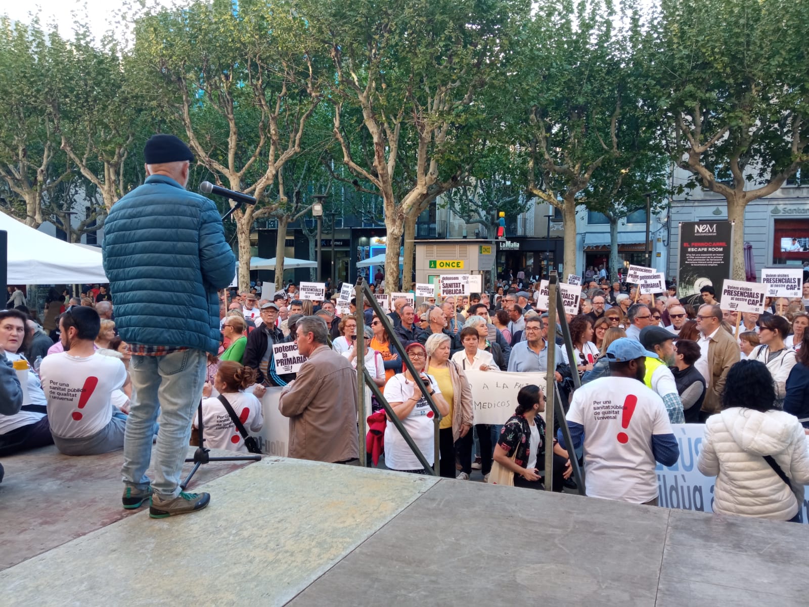 Part final de la manifestació per la sanitat pública.