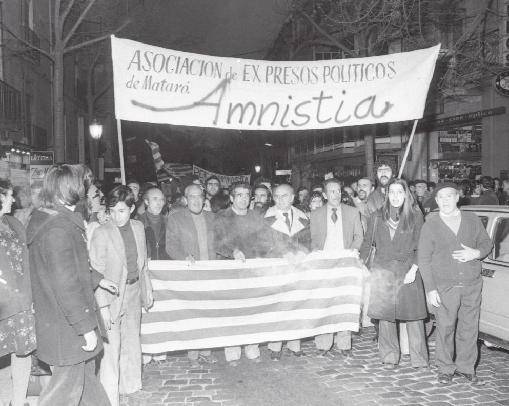 Manifestació per l'amnistia, a Mataró