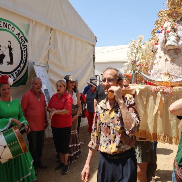 La Verge del Rocío, a la Romeria. Foto: Jordi Merino