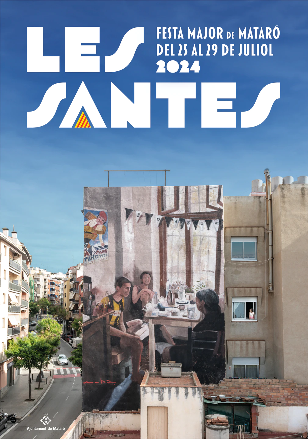 Cartell de Les Santes 2024 de Mohamed L'Ghacham.