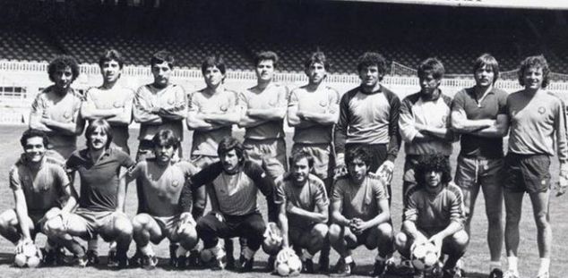 L’equip del Barça que va participar en la gira per Estats Units en la primavera de 1984