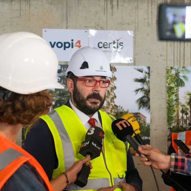 Visita d'obres a la Torre Barceló. Foto: R.Gallofré